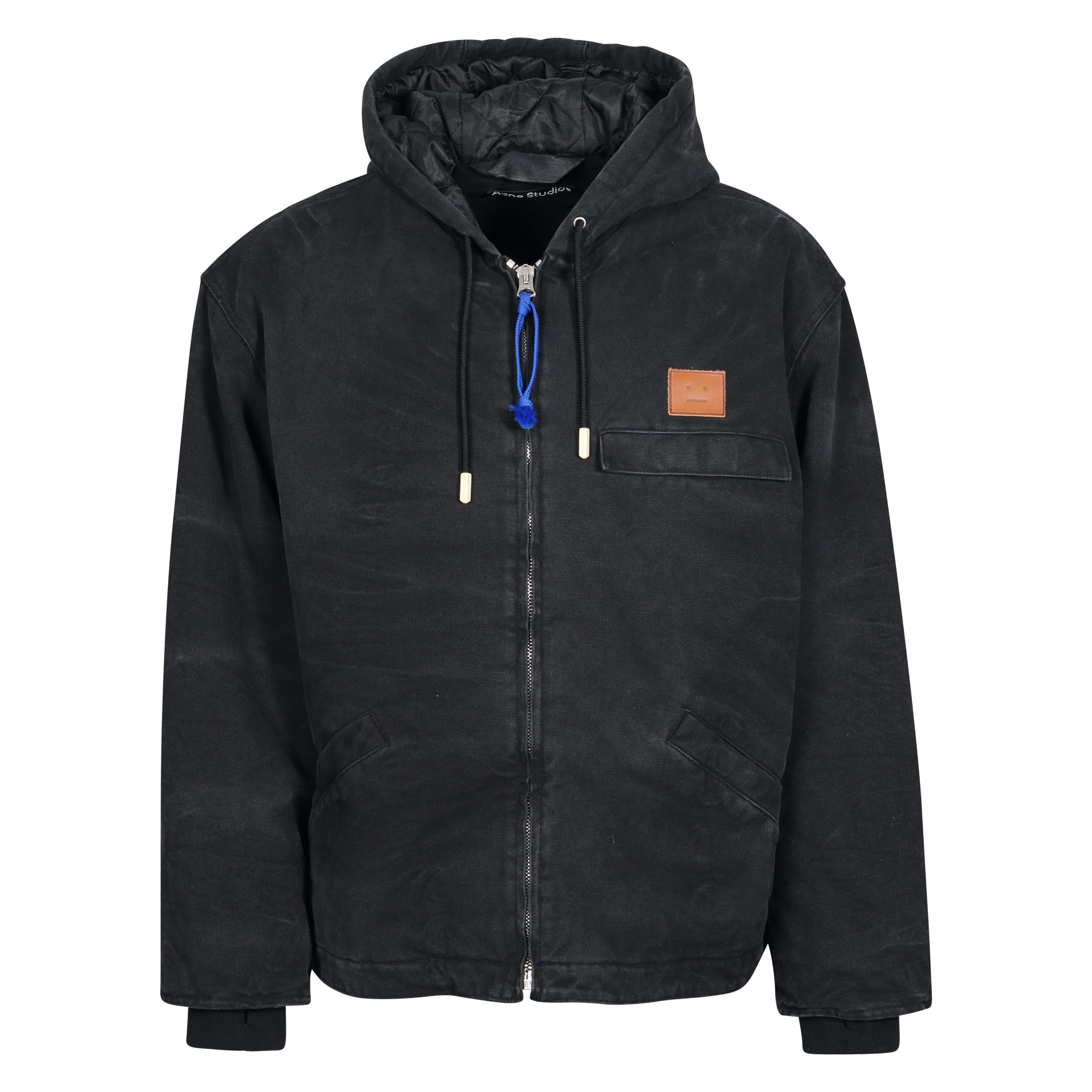 Acne Studios Face Back Printed Jacket in Black/White