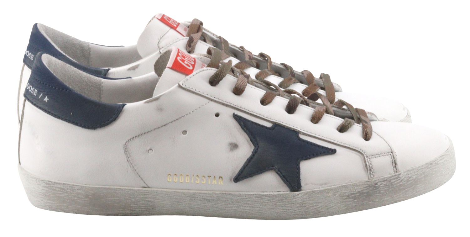 Golden Goose Sneaker Superstar Camo Laces White/Blue