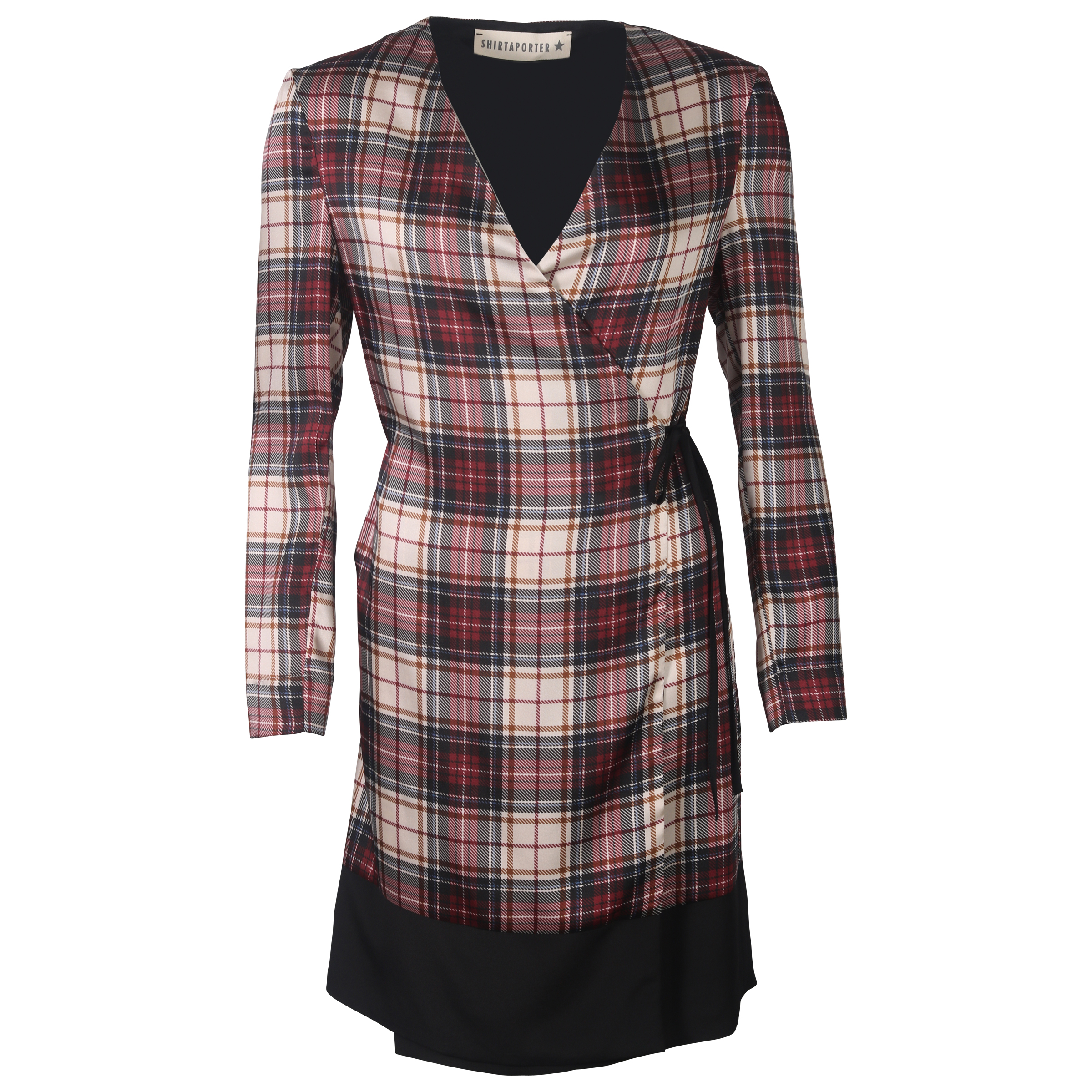 Shirtaporter Wickelkleid kariert