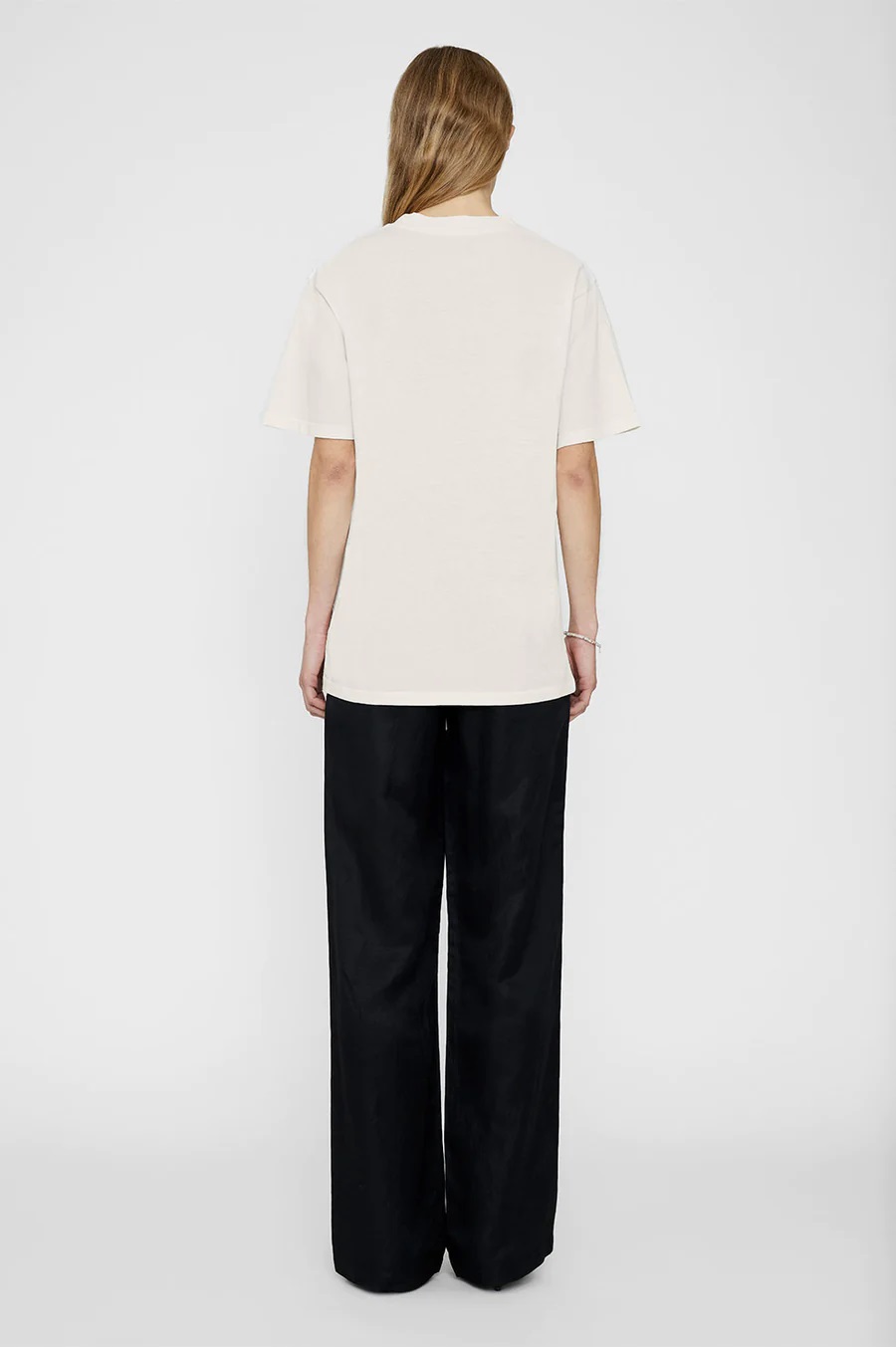 ANINE BING Lily Tee Elton John in Cream M