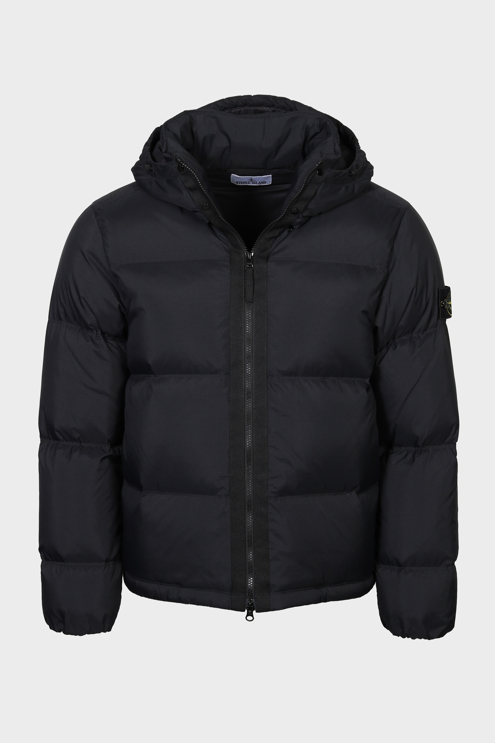 STONE ISLAND Matt Ripstop Cordura® Hooded Down Jacket in Black