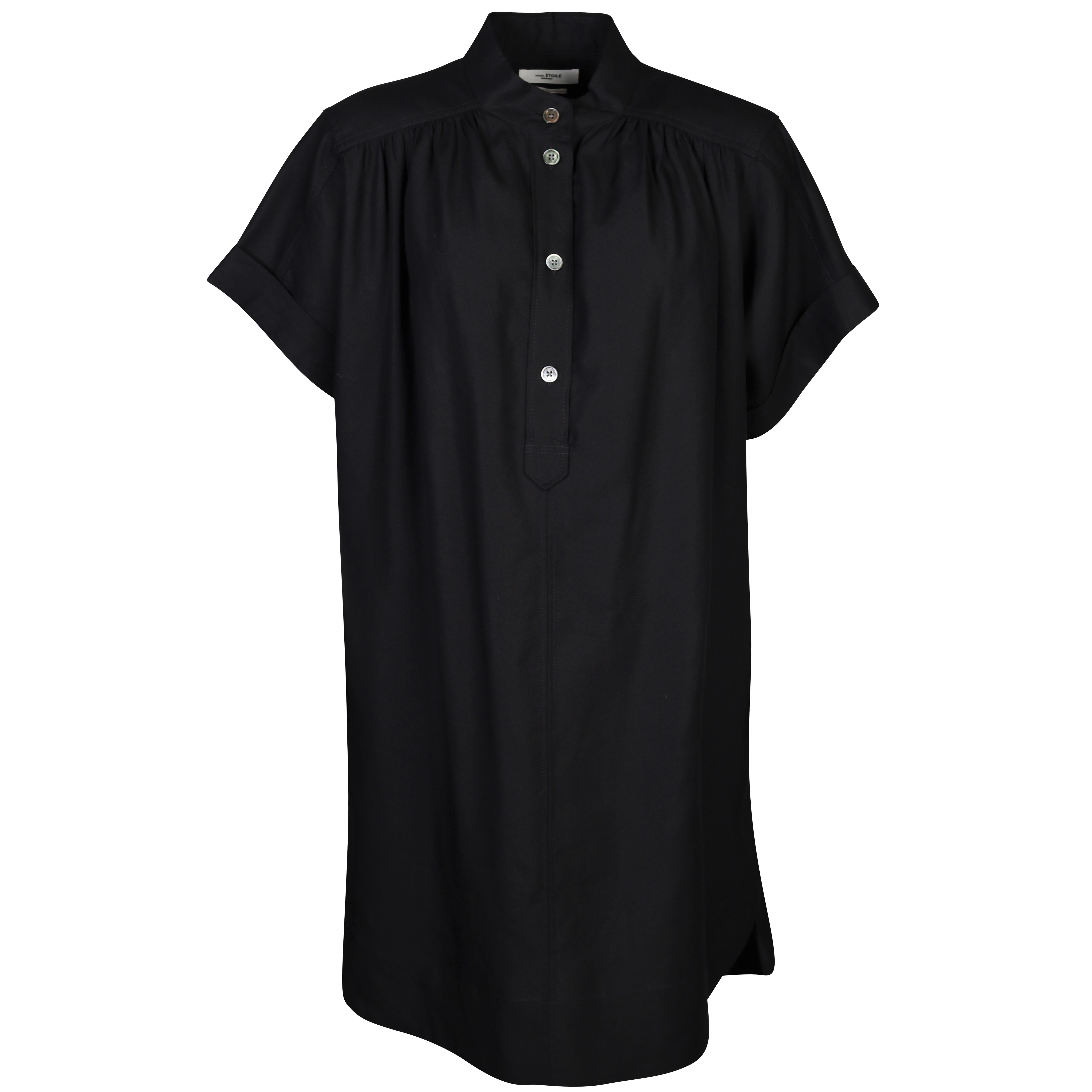 Isabel Marant Étoile Byriam Shirt Dress in Faded Black