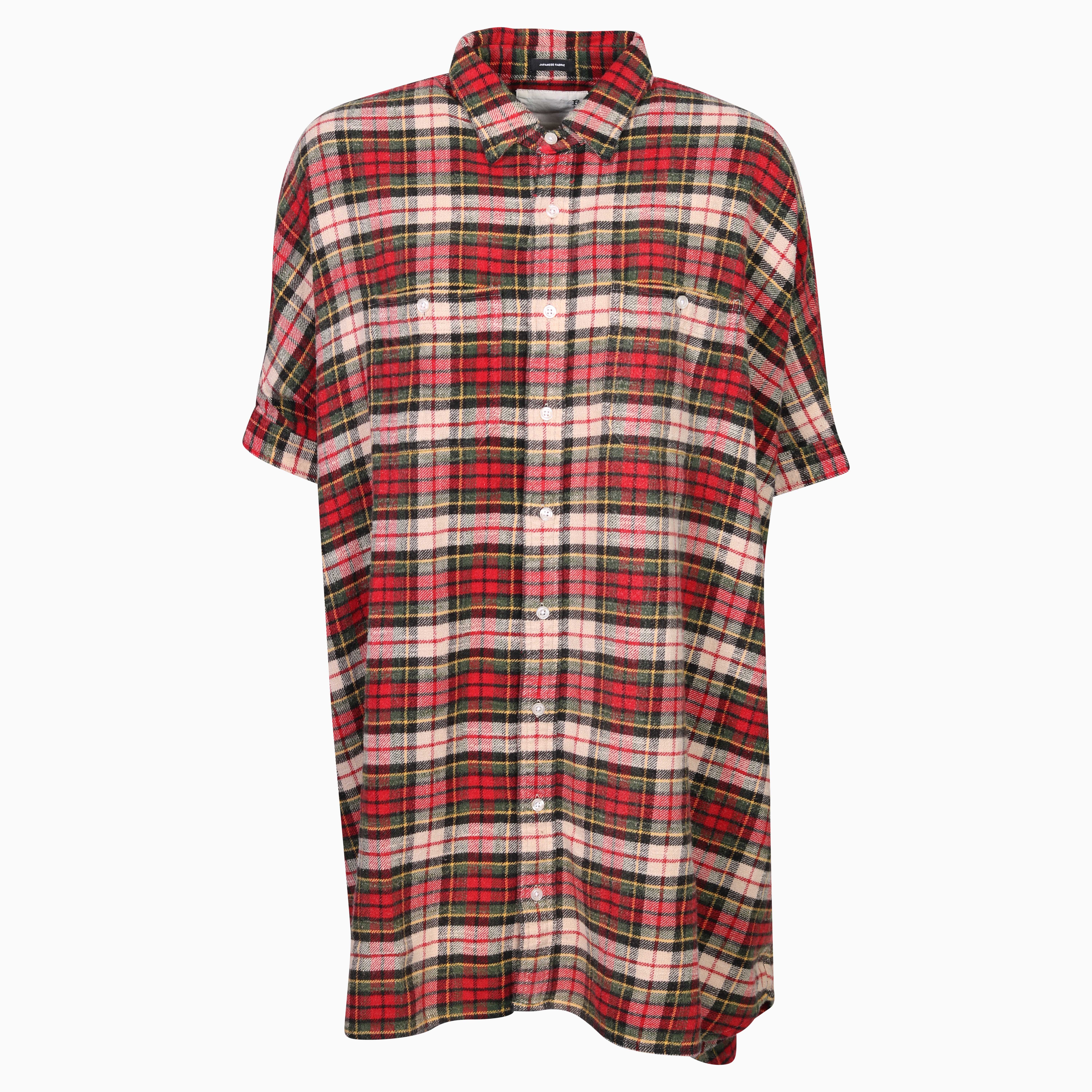 R13 Plaid Oversized Dress Multicolor