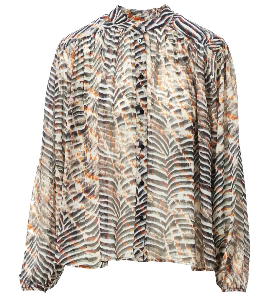LALA BERLIN Blouse Baylin in Zebra Shibori
