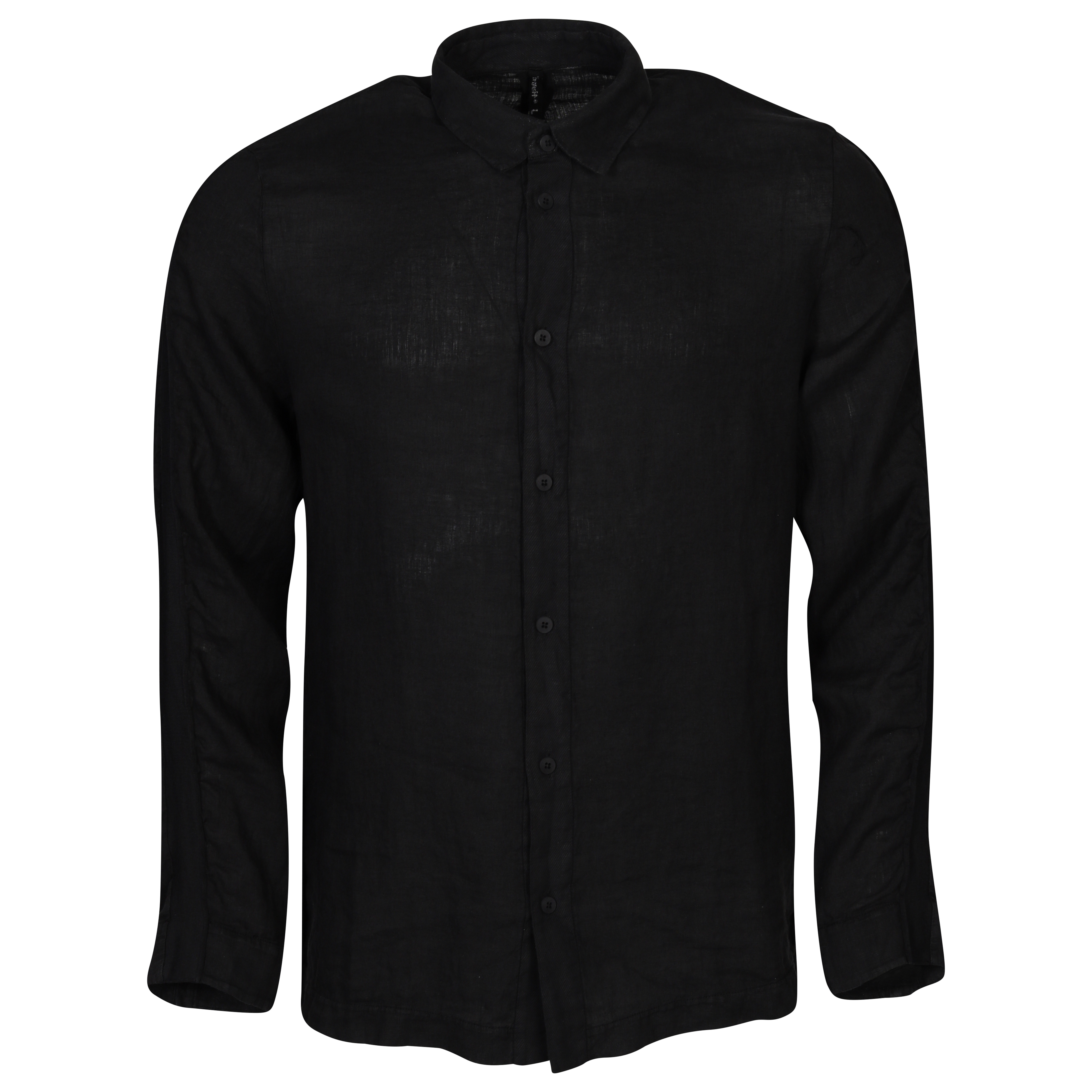 Transit Uomo Linen Shirt in Black