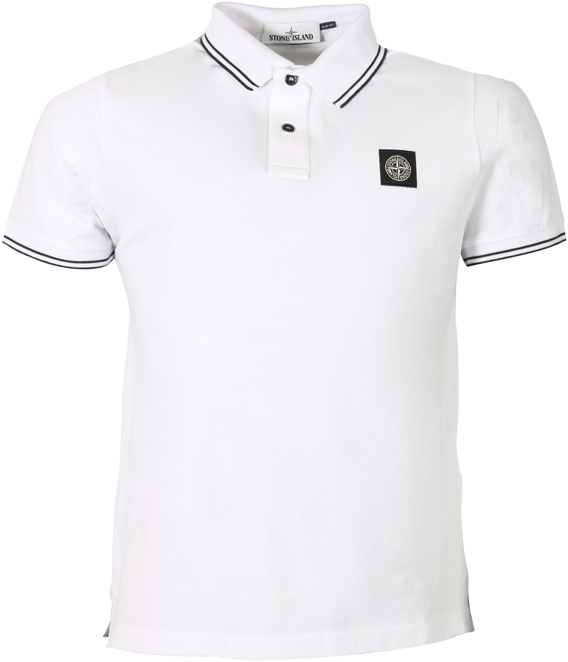 Stone Island Poloshirt White/Black