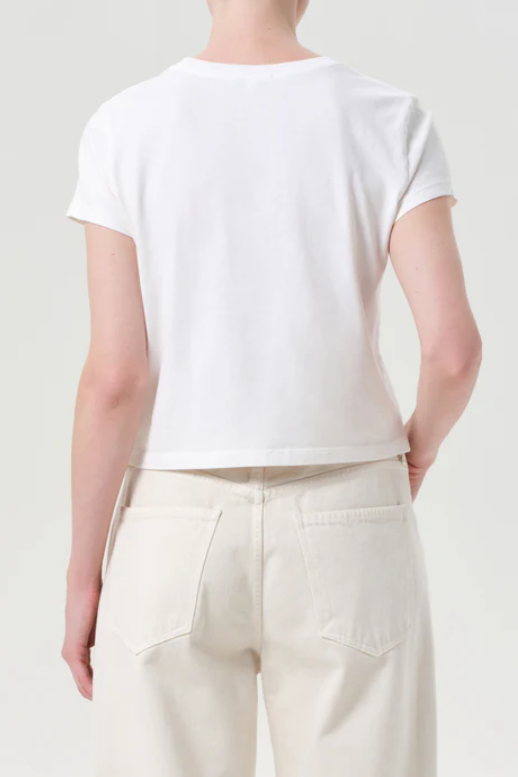 AGOLDE Adine Tee in White