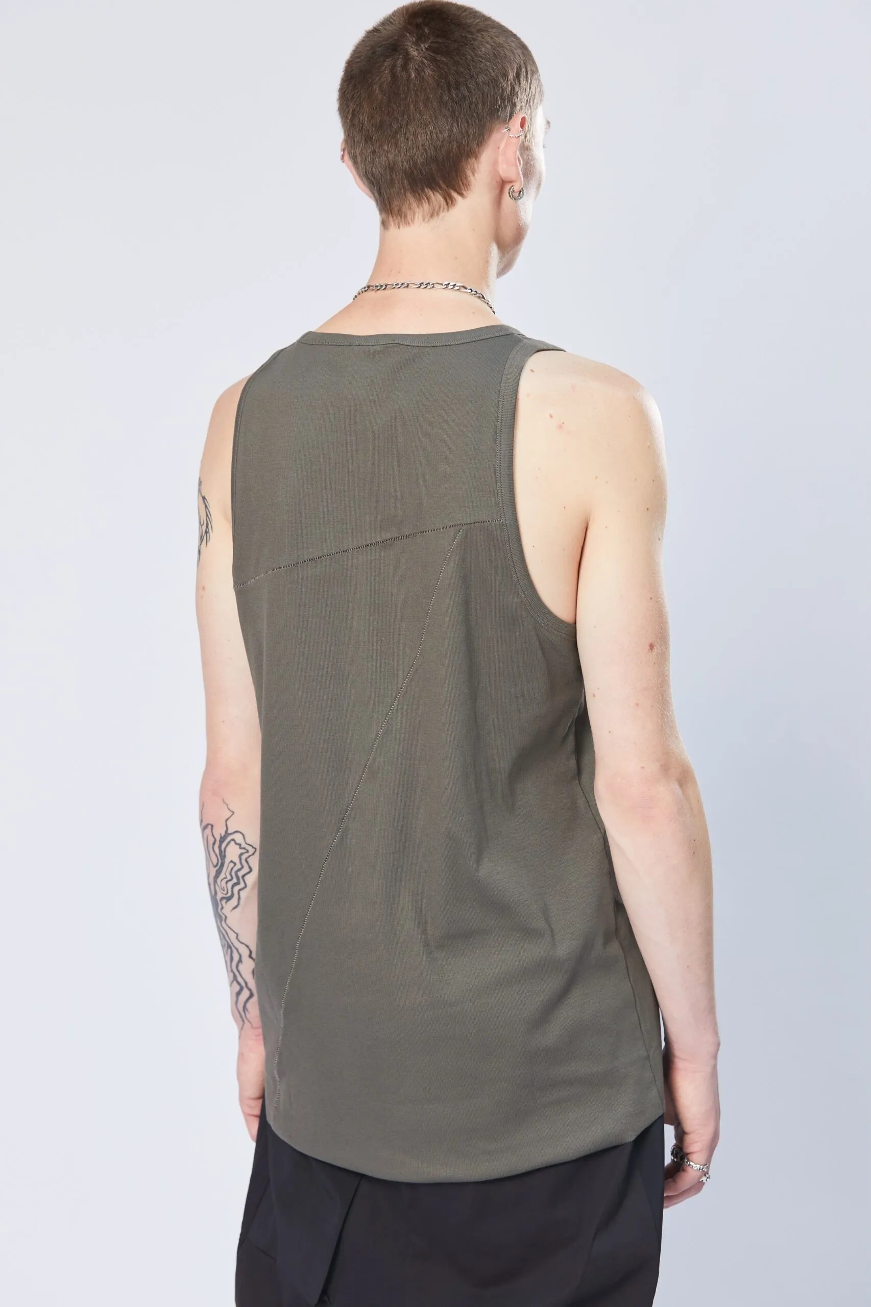 THOM KROM Tank in Ivy Green M