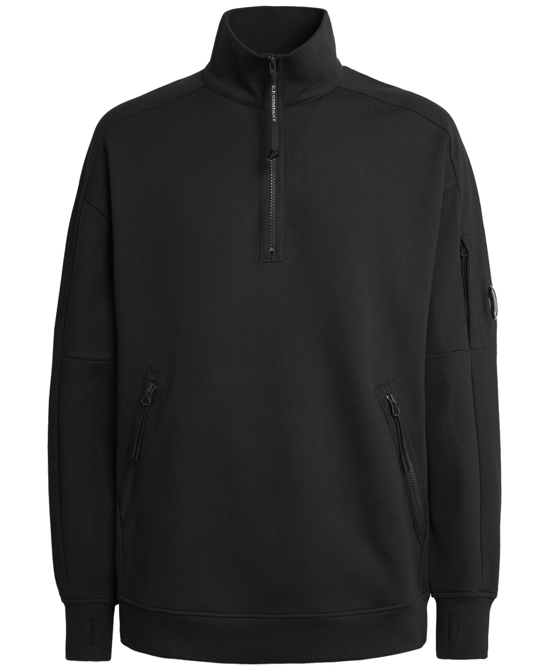 C.P. COMPANY Zip Sweatshirt in Black