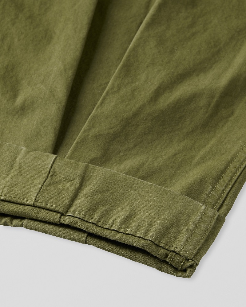 APPLIED ART FORMS Japanese Cargo Pant in Military Green M