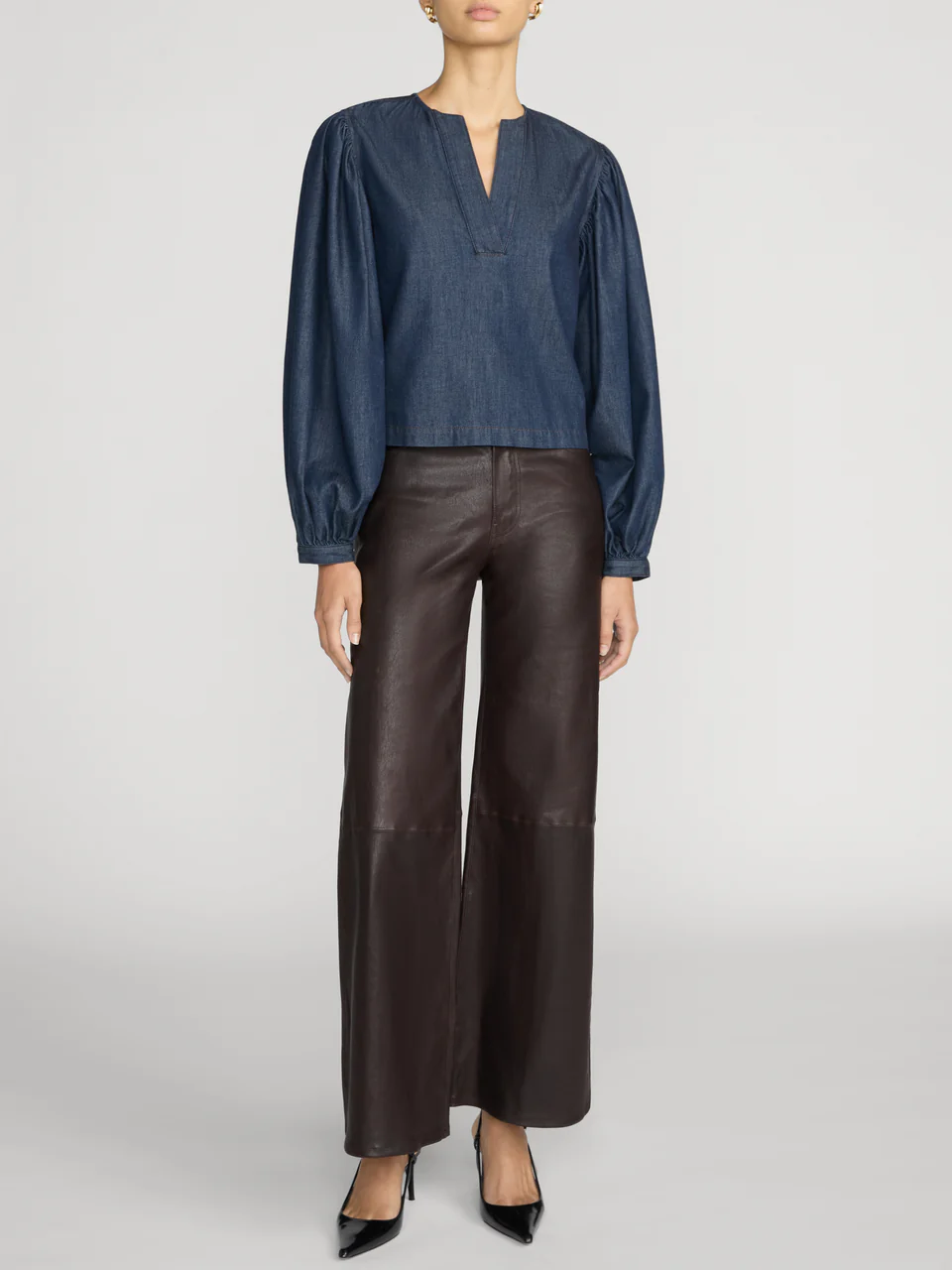 FRAME The Off Duty Long Sleeve Popover Shirt