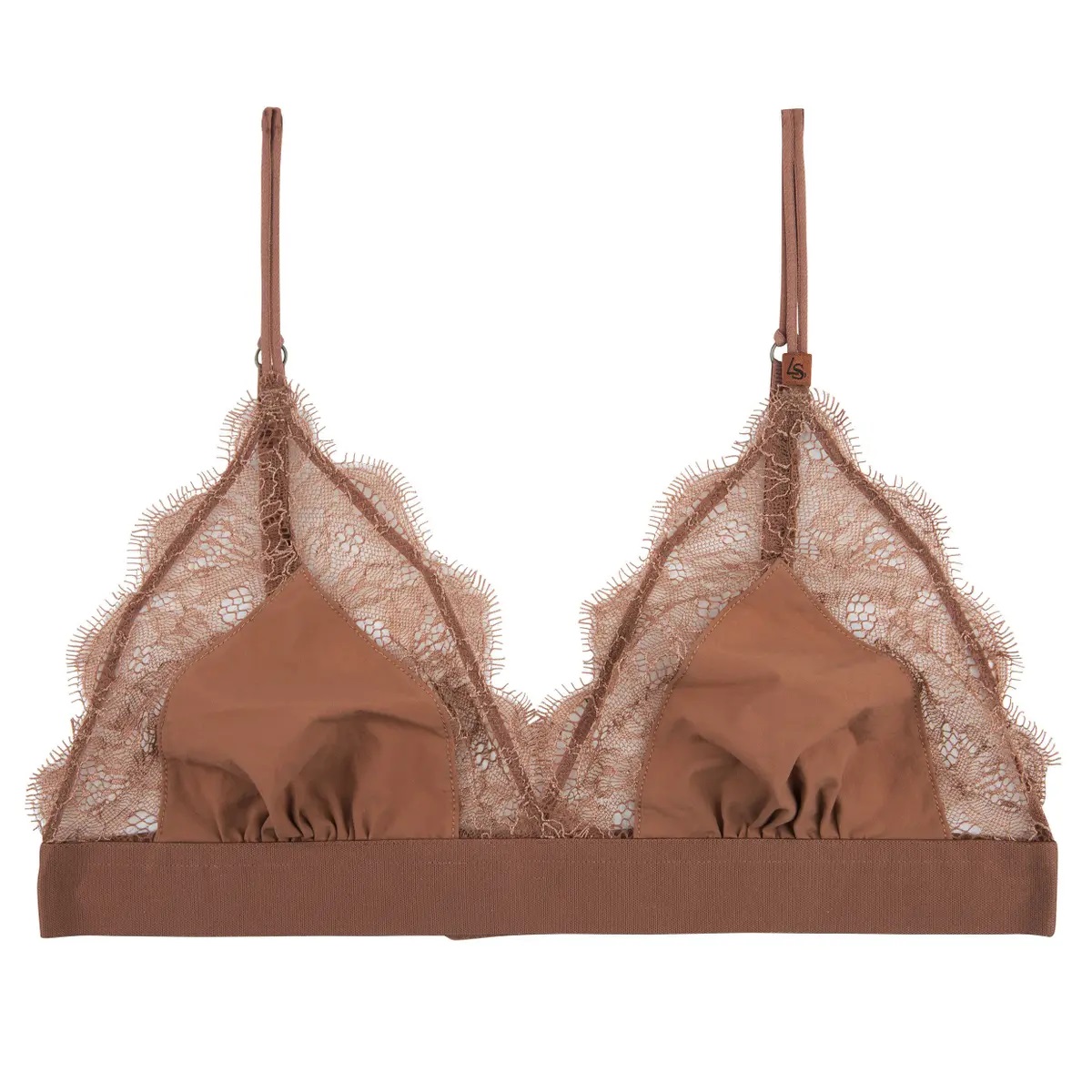 Love Stories Bra Bralette Love Lace Medium Brown 70A/B