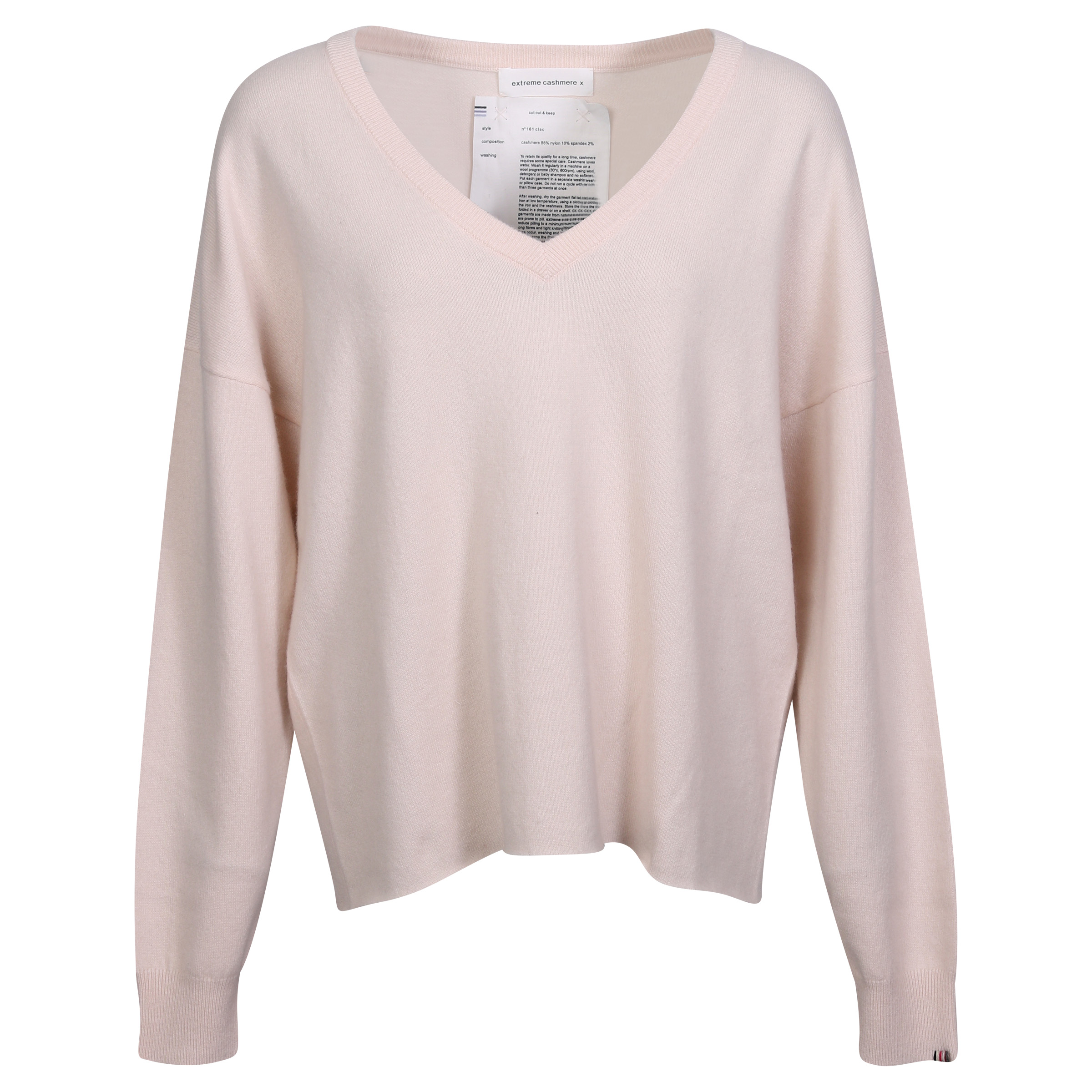 Extreme Cashmere Sweater V-Neck N°161 Clac Creame/Talc