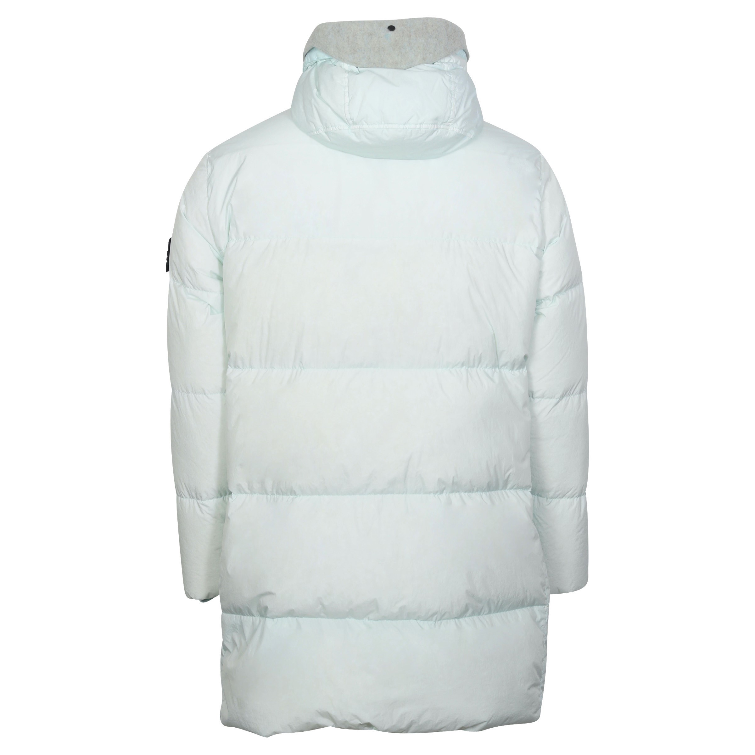 Stone Island Garment Dyed Crincle Reps Ny Down Parka in Light Turquoise L