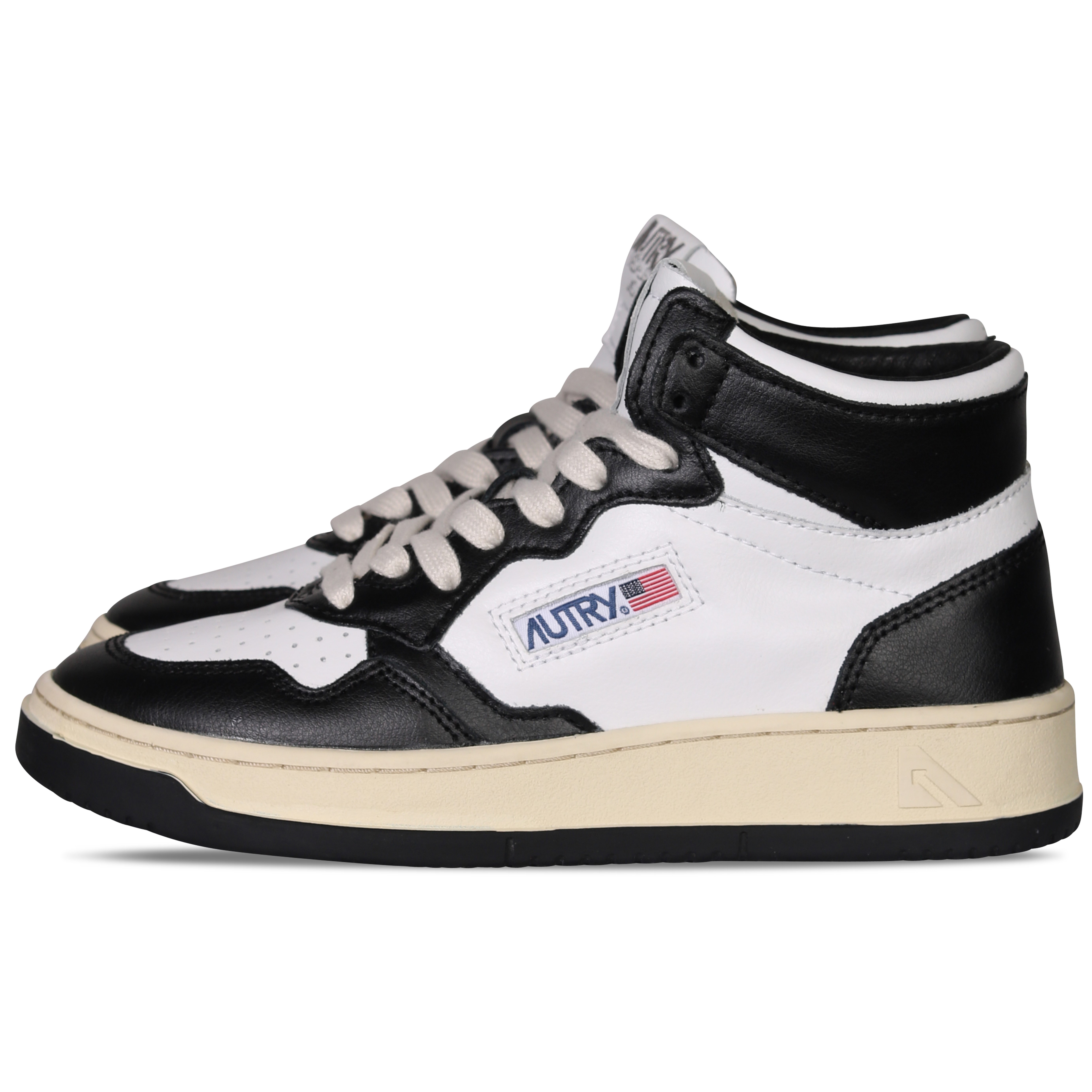 Autry Action Shoes Mid Sneaker White/Black Autry Action Shoes Mid Sneaker White/Black