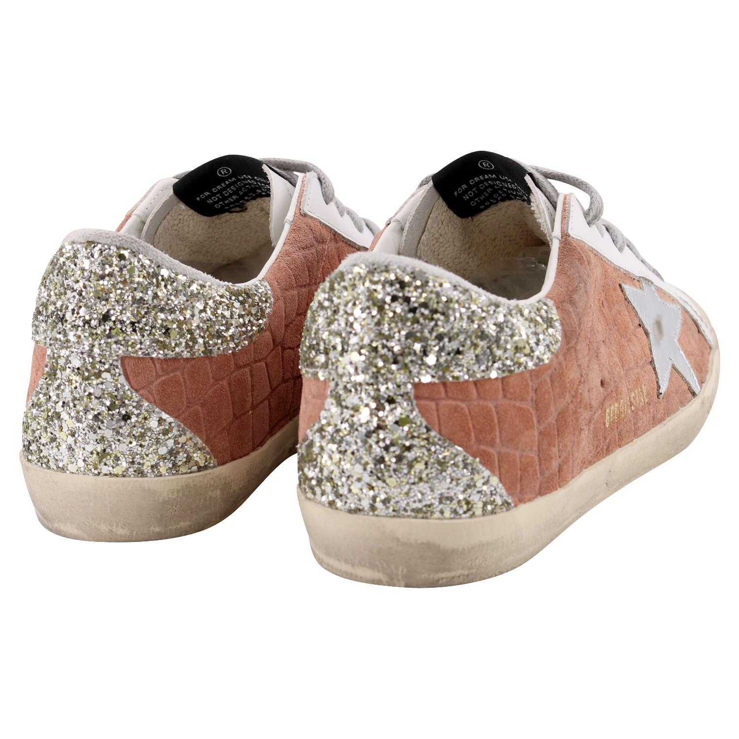 Golden Goose Sneaker Cocco Print Suede/Glitter Heel