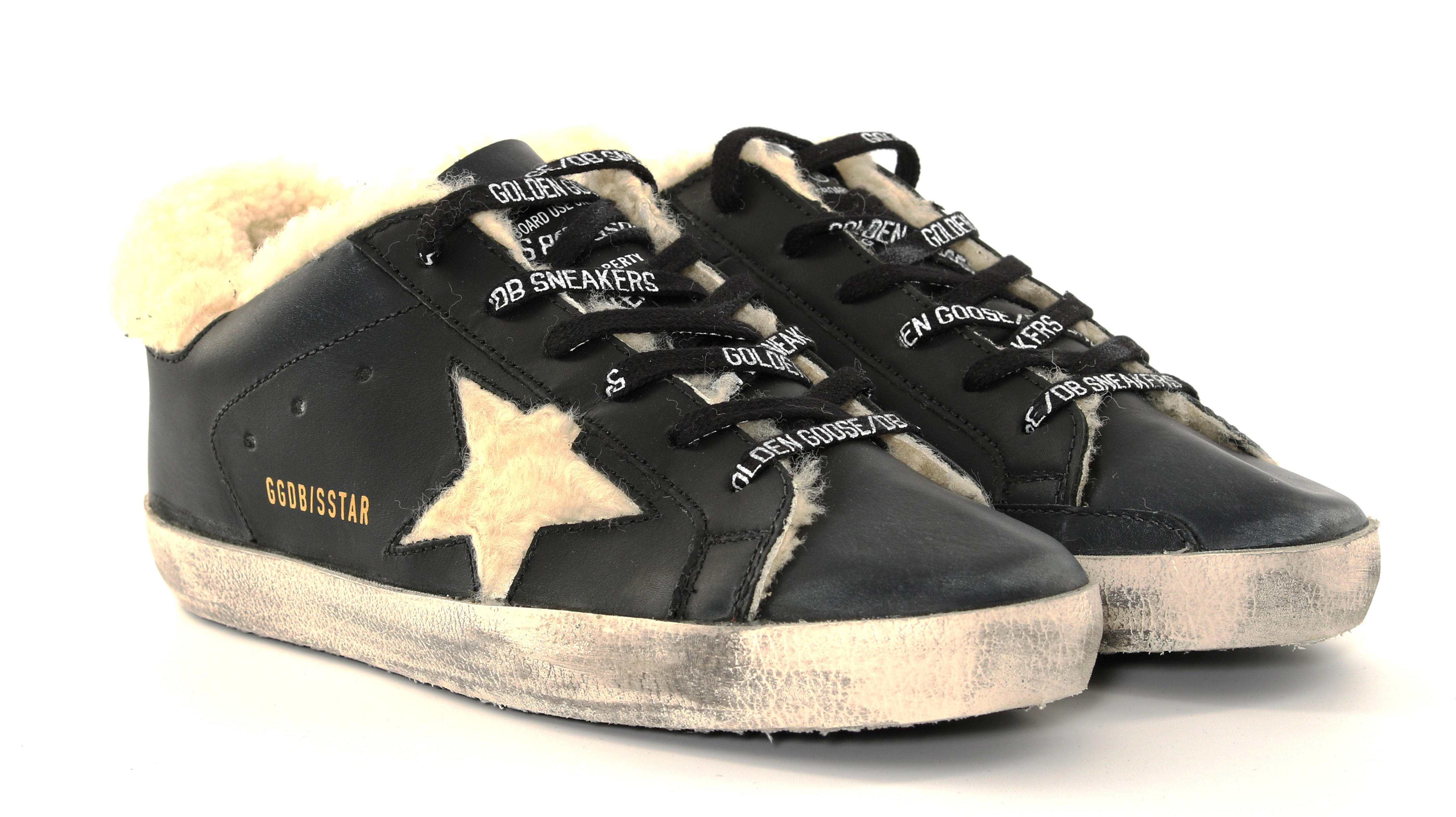 Golden Goose Sneaker Superstar Black Shearling