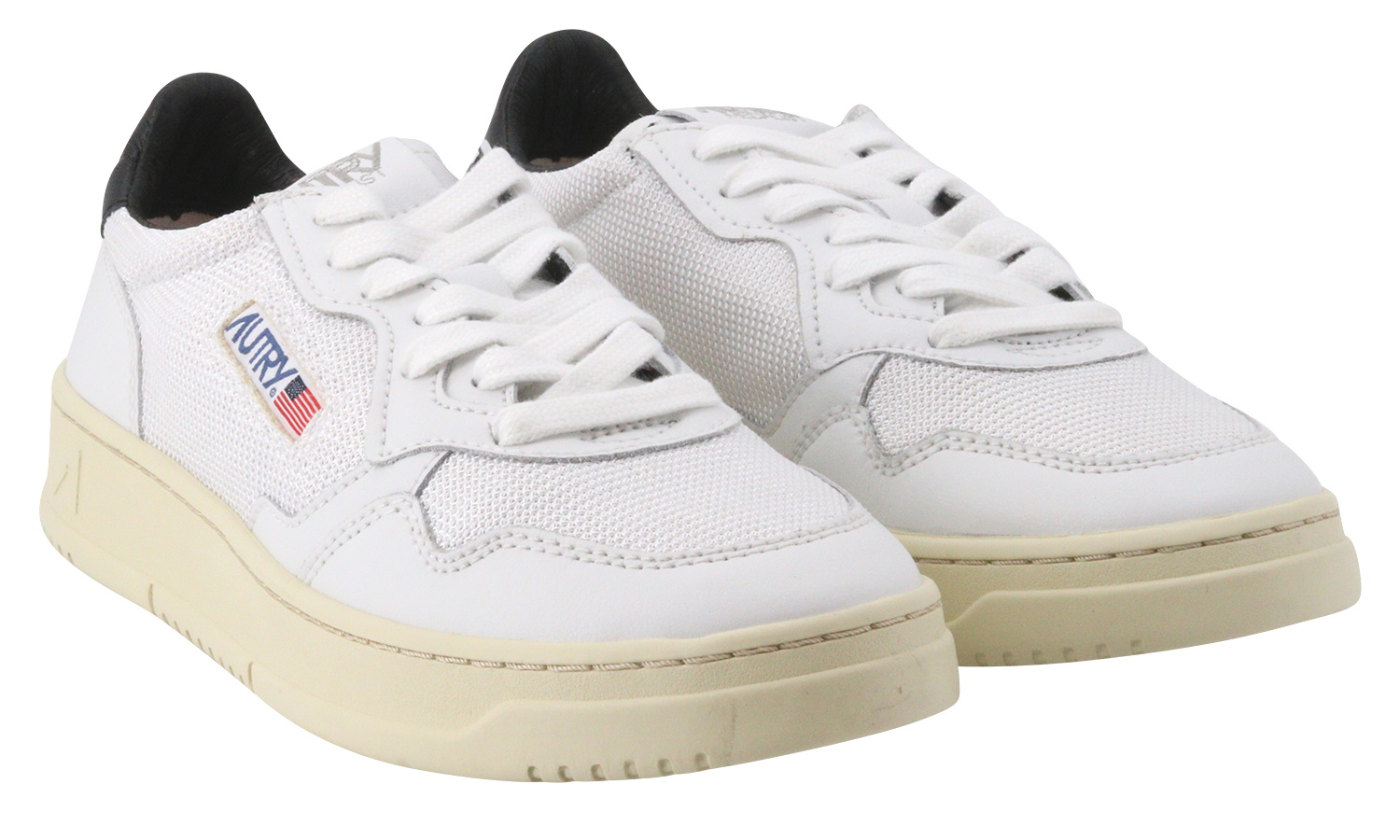Autry Action Shoes Vintage Sneaker Leather/Kevlar White Black