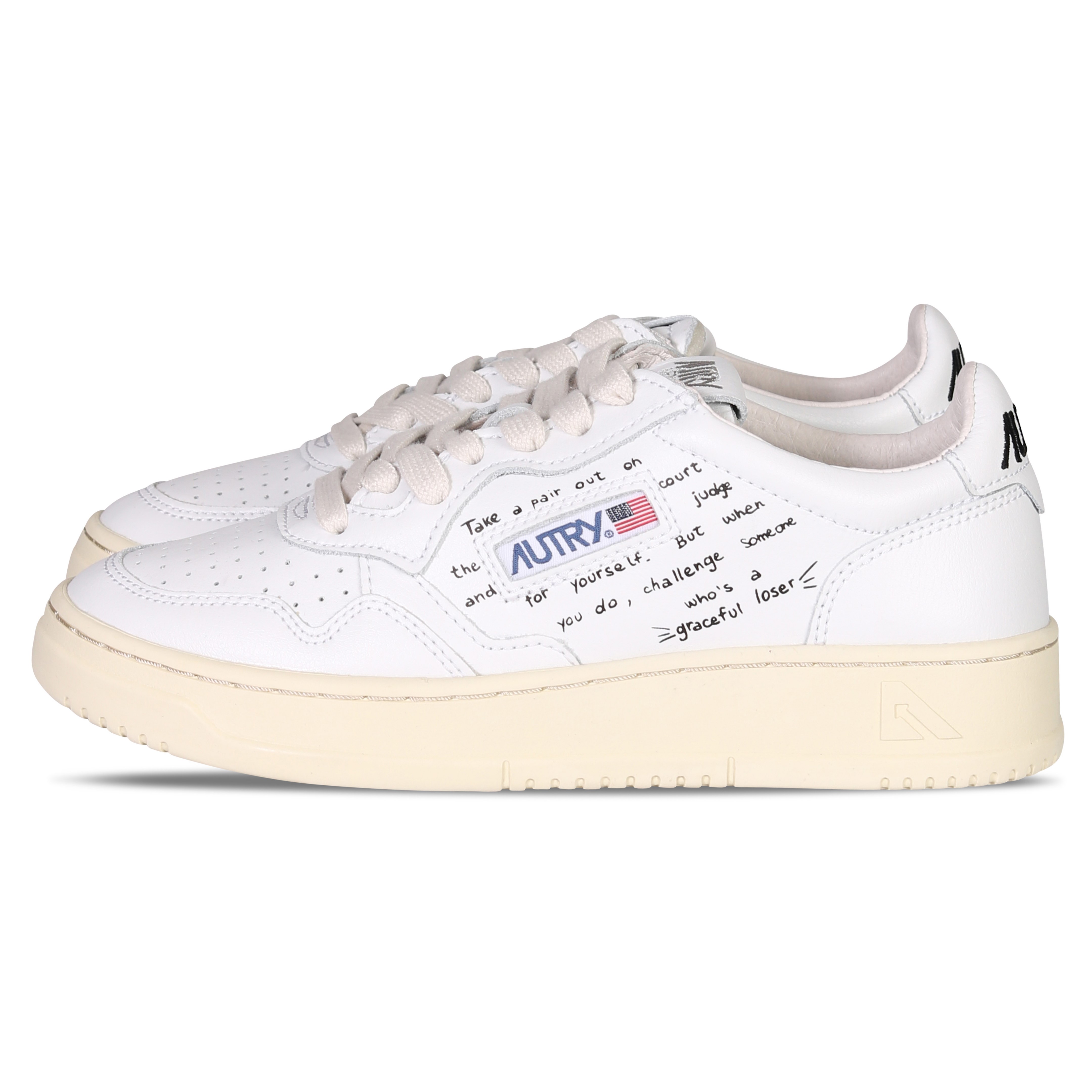 Autry Action Shoes Written Low Sneaker White/Black