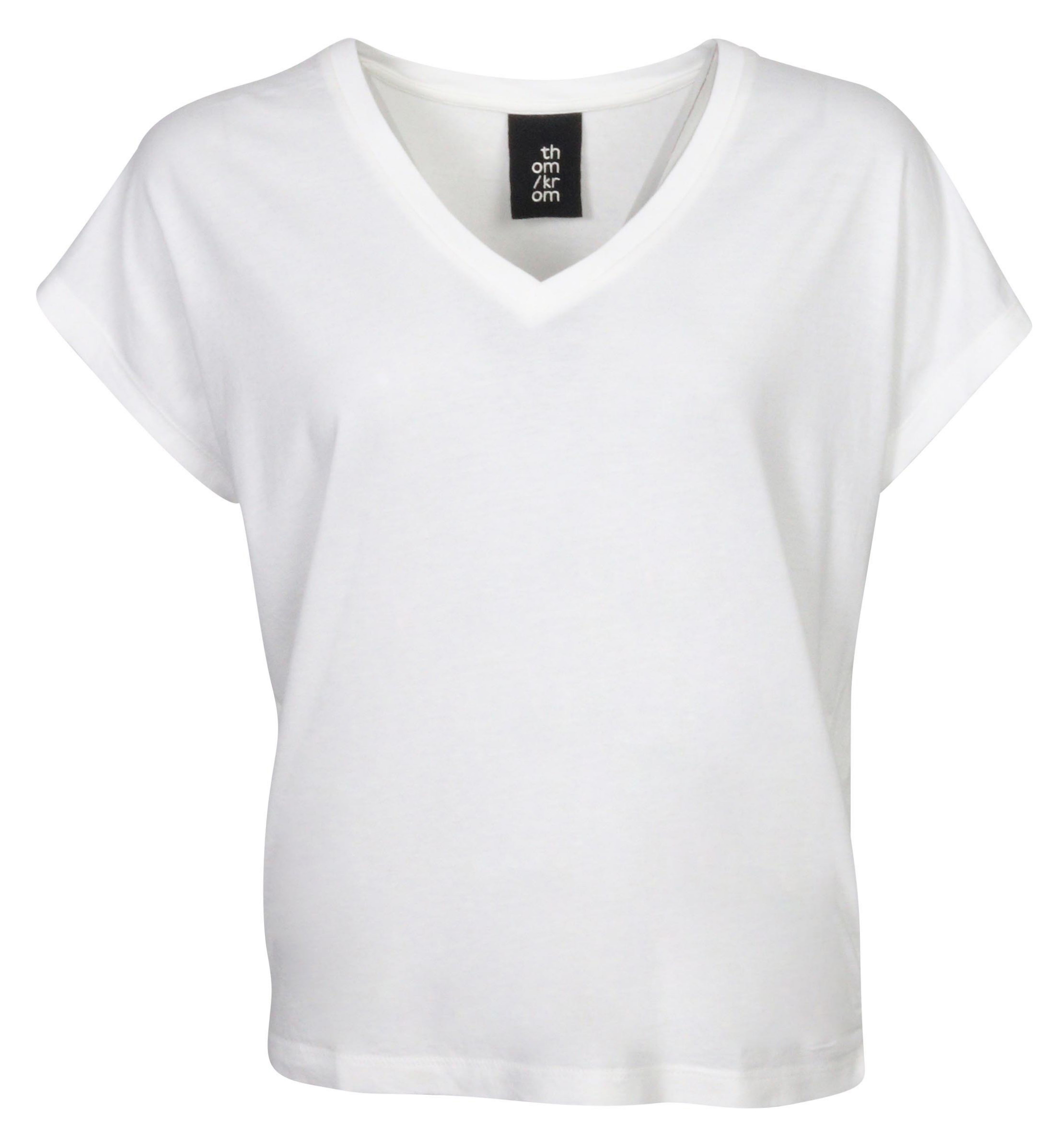 Thom Krom V-Neck T-Shirt White