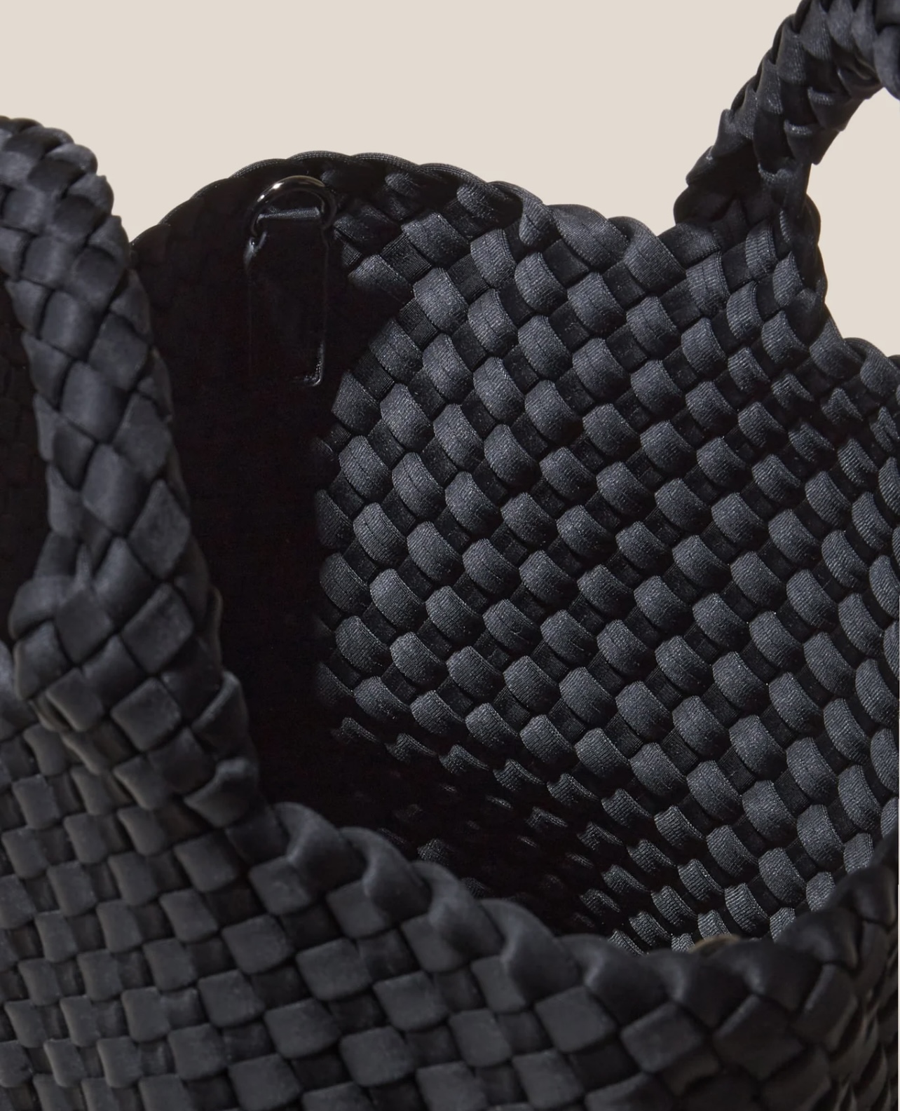 NAGHEDI Handwoven Small Tote St. Barth in Black