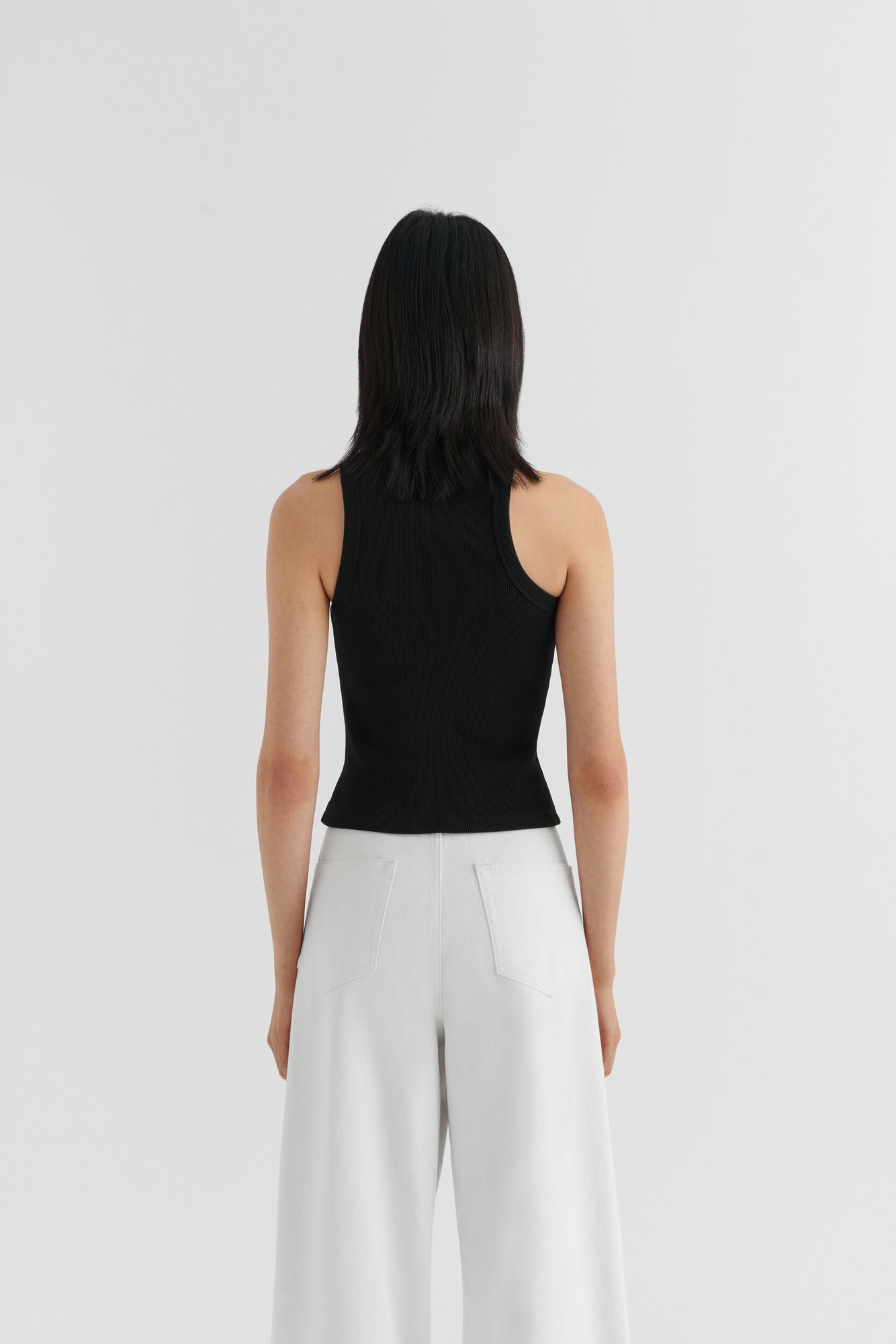 AXEL ARIGATO Script A Scoop Tank Top in Black