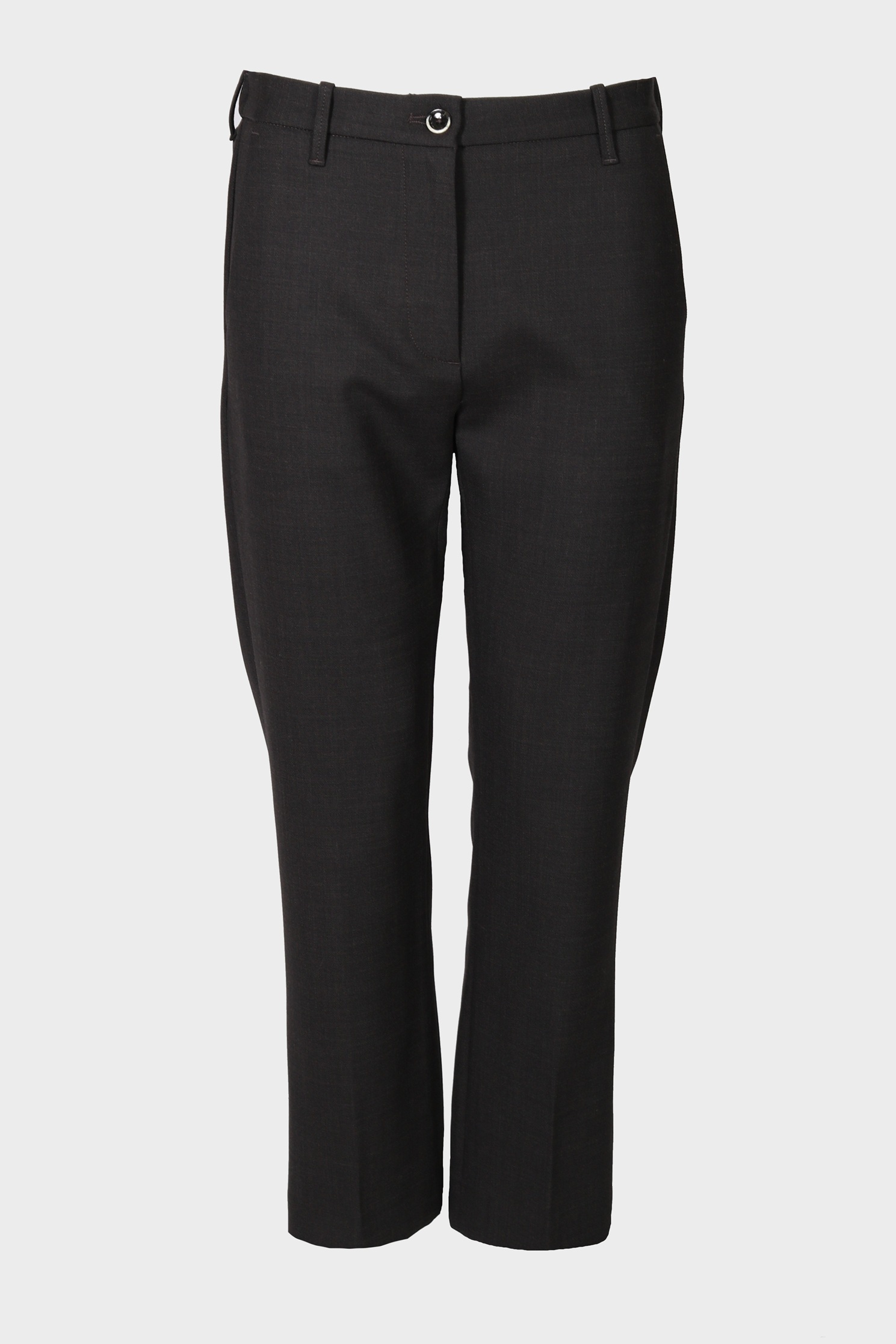 NINE:INTHE:MORNING Magda Wool Pant in Brown