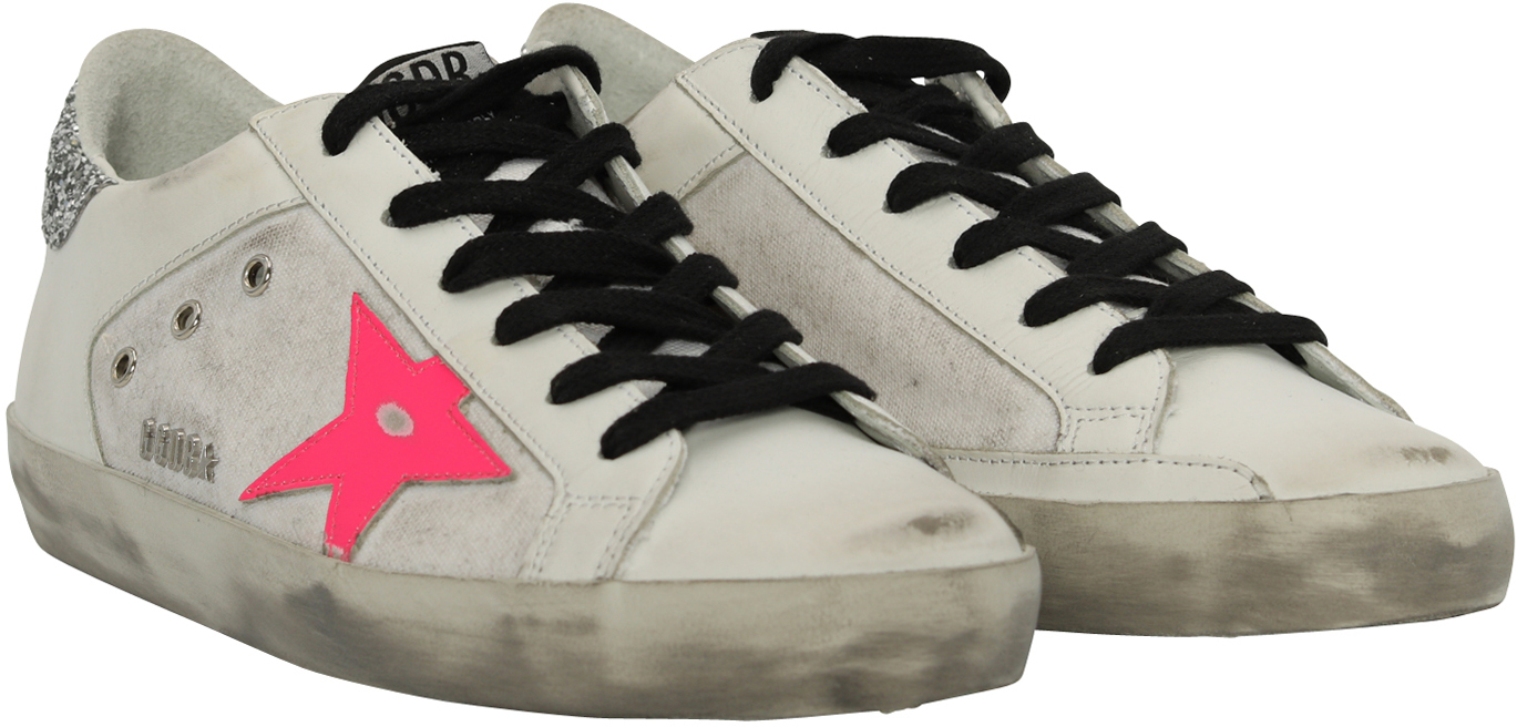 Golden Goose Sneaker Superstar White/Pink Star