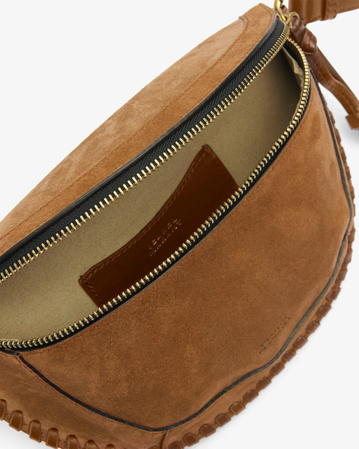 ISABEL MARANT Skano Fannypack in Cognac Velvet