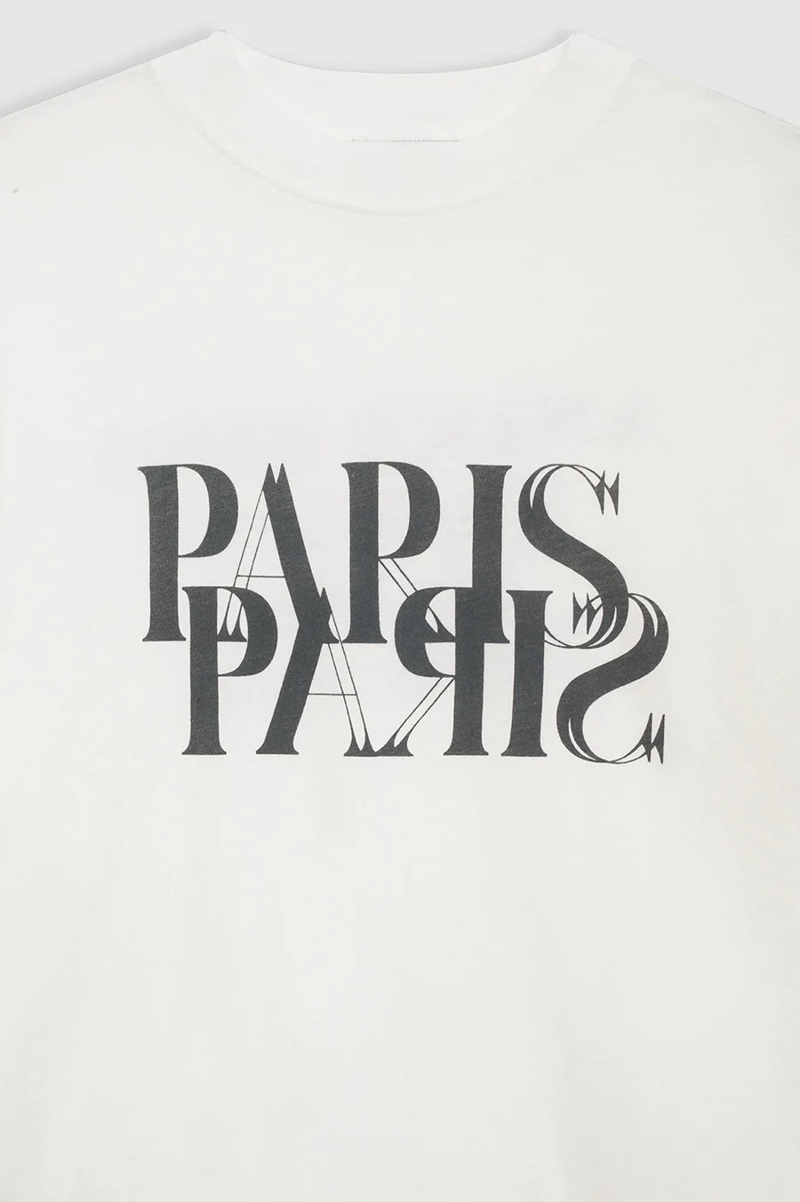 ANINE BING Avi Paris Tee in Ivory XS