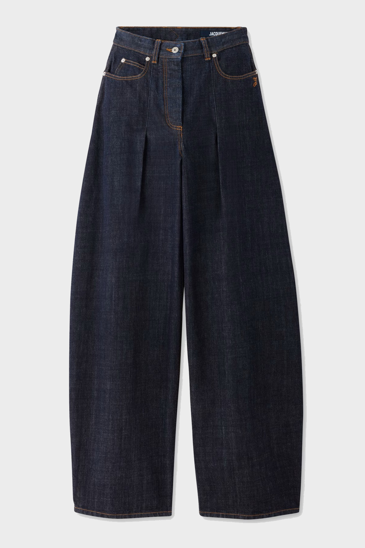 JACQUEMUS Ovalo de-Nîmes Jeans in Dark Navy