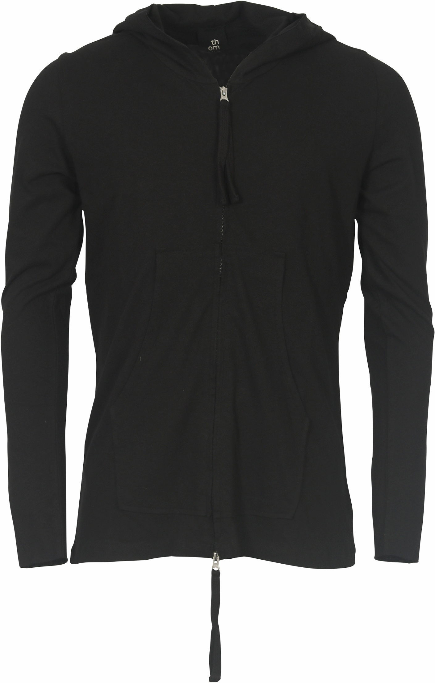 Thom Krom Hooded Sweat Zip Jacket Black