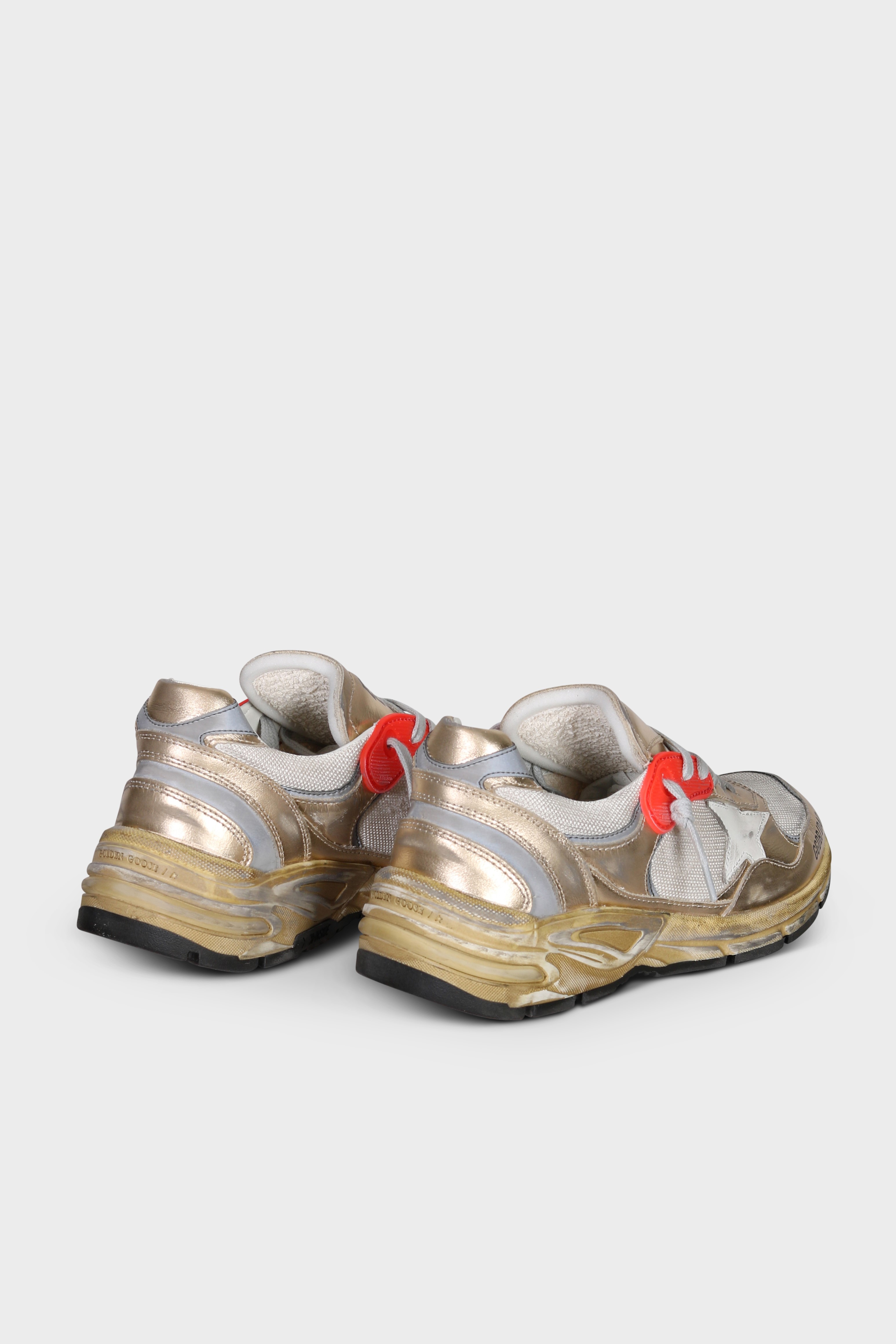 GOLDEN GOOSE Dad-Star in Gold/Cream/Optic White