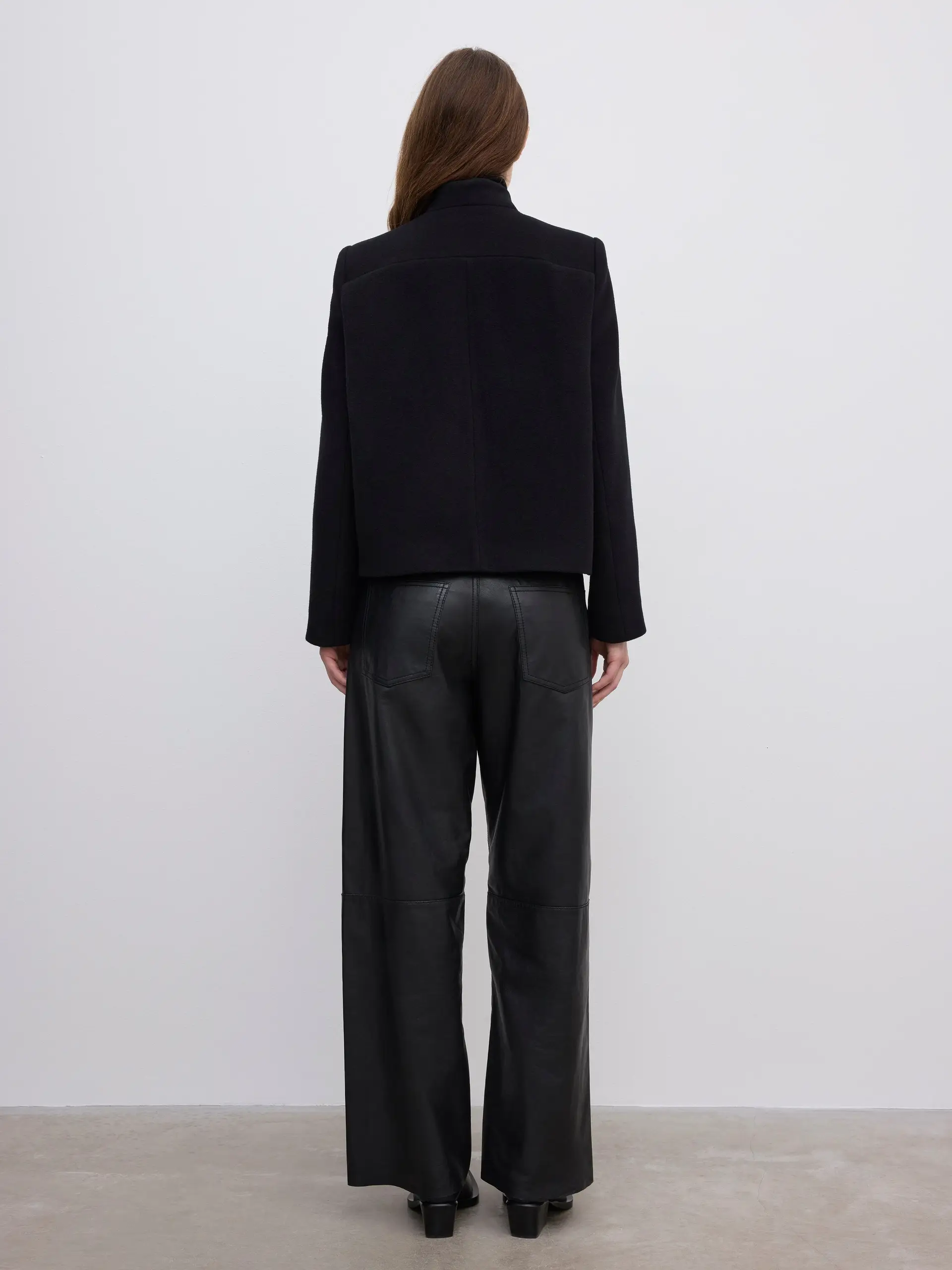 DAGMAR Short Curved Jacket in Black