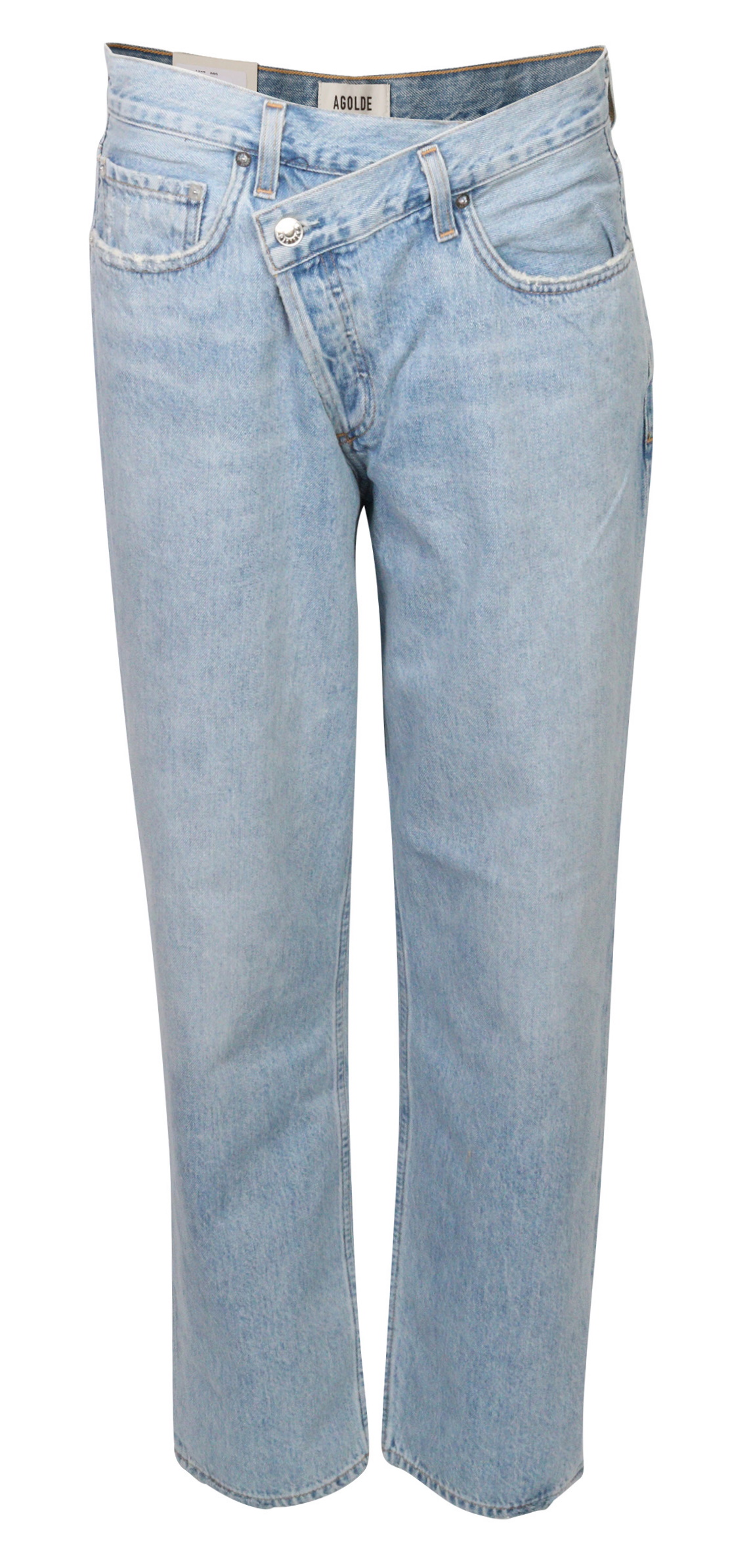 Agolde Jeans Criss Cross Light Blue Washed
