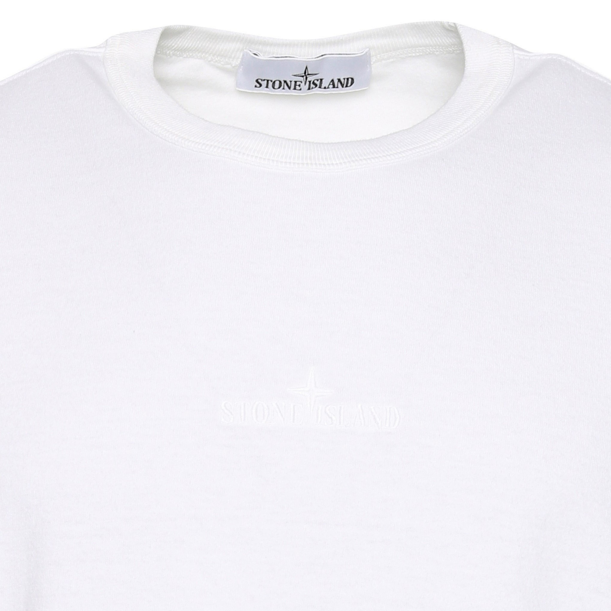 Stone Island Oversize Stamp T-Shirt in White