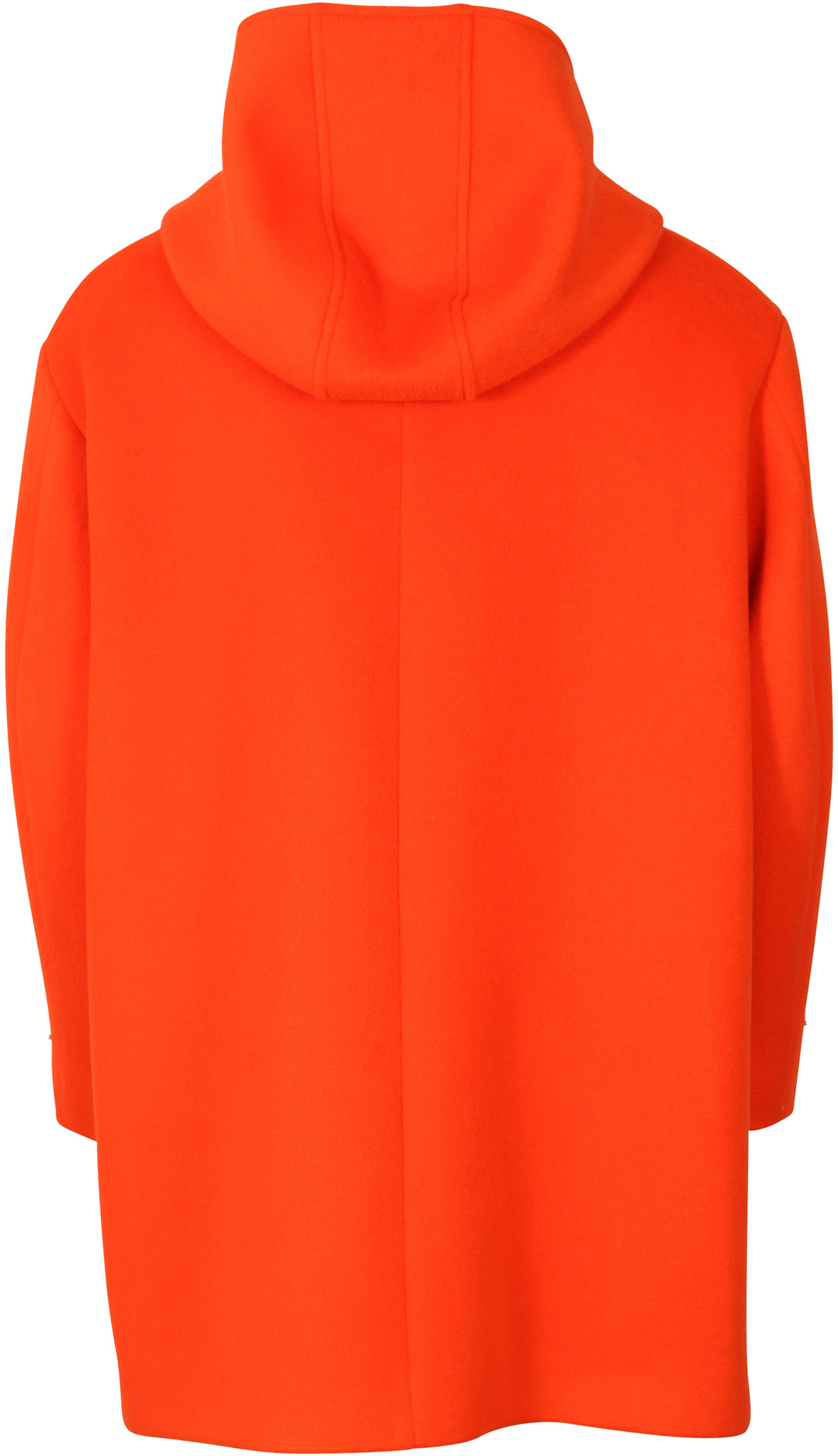 Dsquared Hooded Wool Coat Orange 50