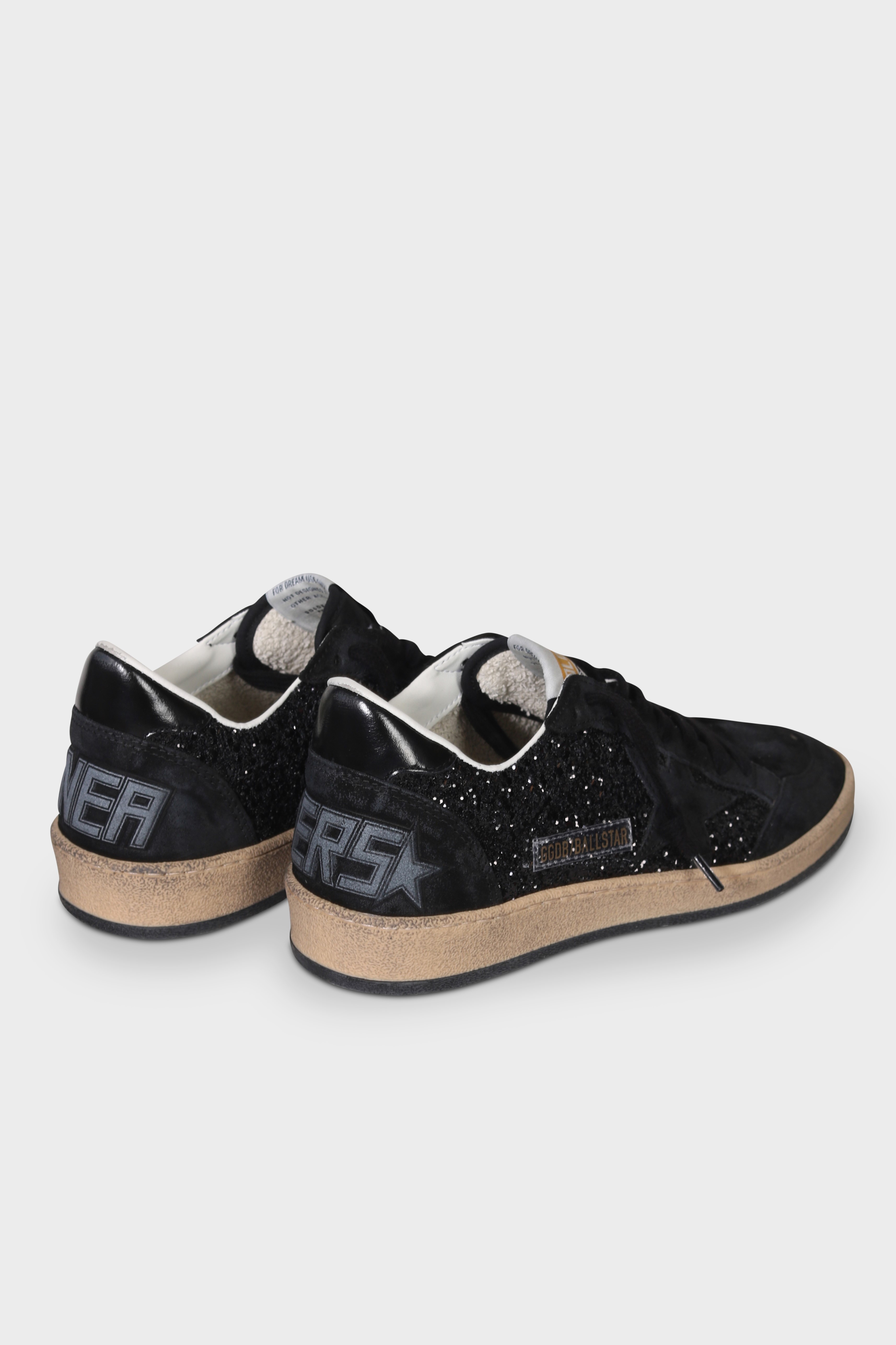 GOLDEN GOOSE Sneaker Ballstar in Black Glitter 39