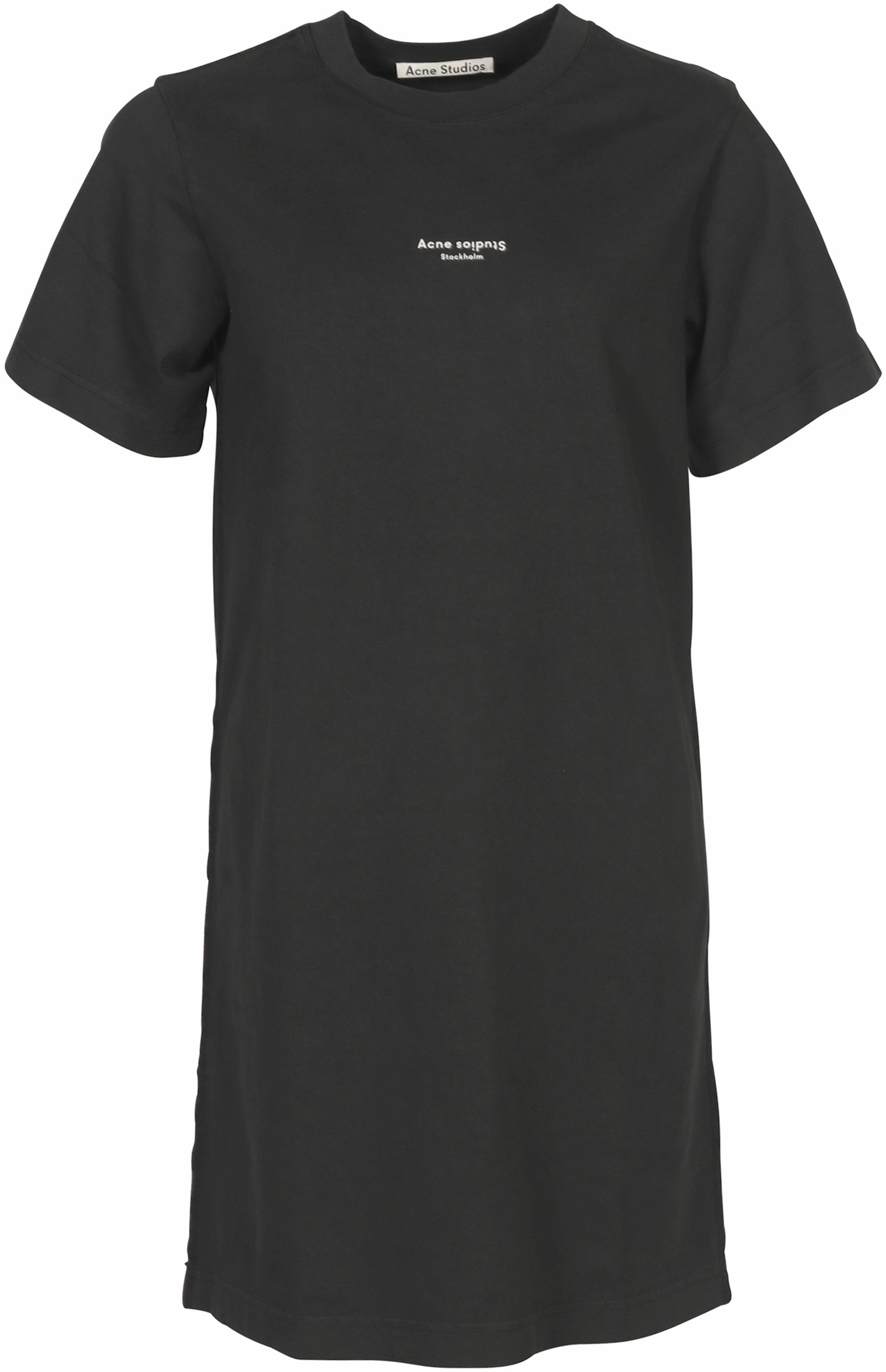 Acne Studios T-Shirt Elleni Stamp Dress Black
