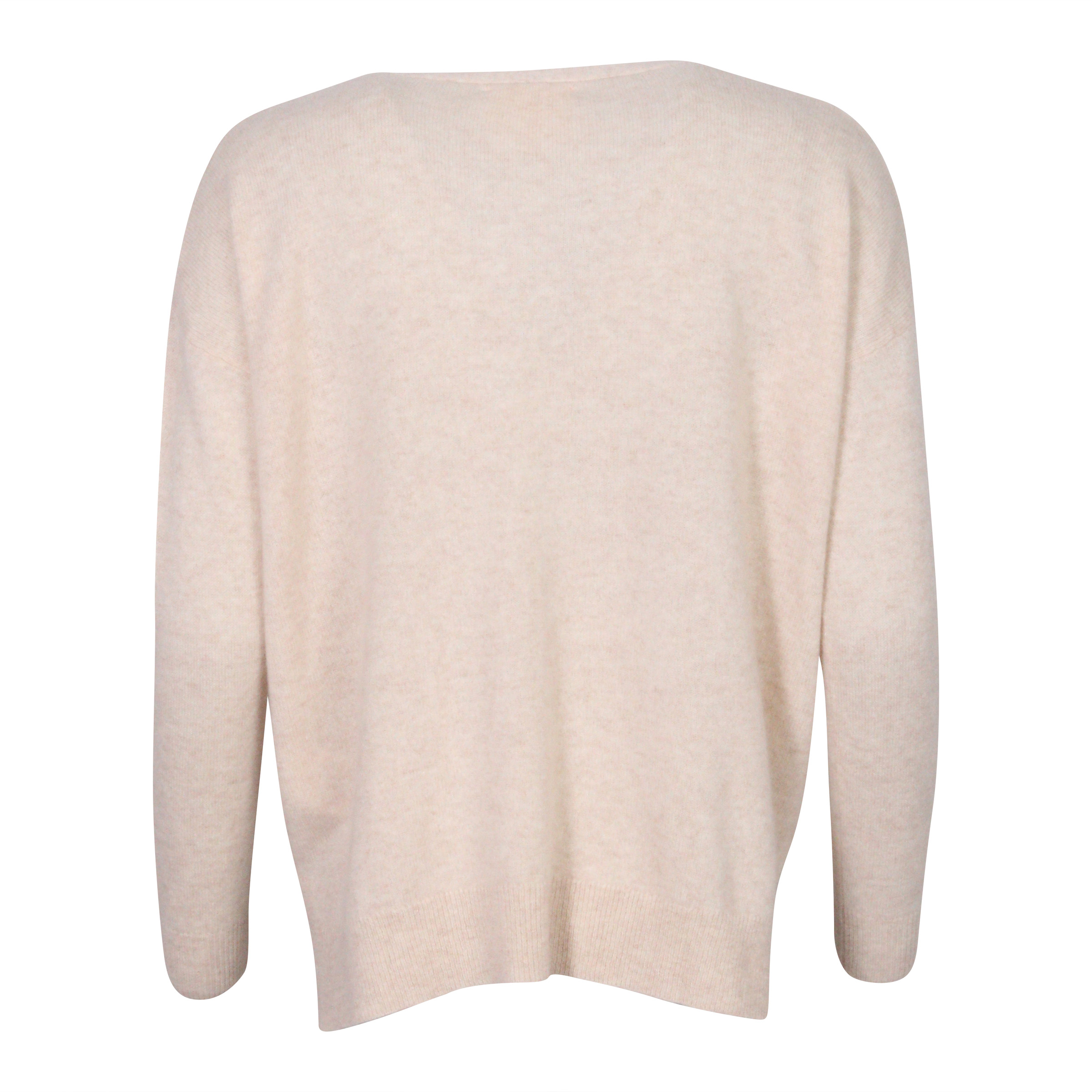 Absolut Cashmere Oversized Cardigan Light Beige Melange M