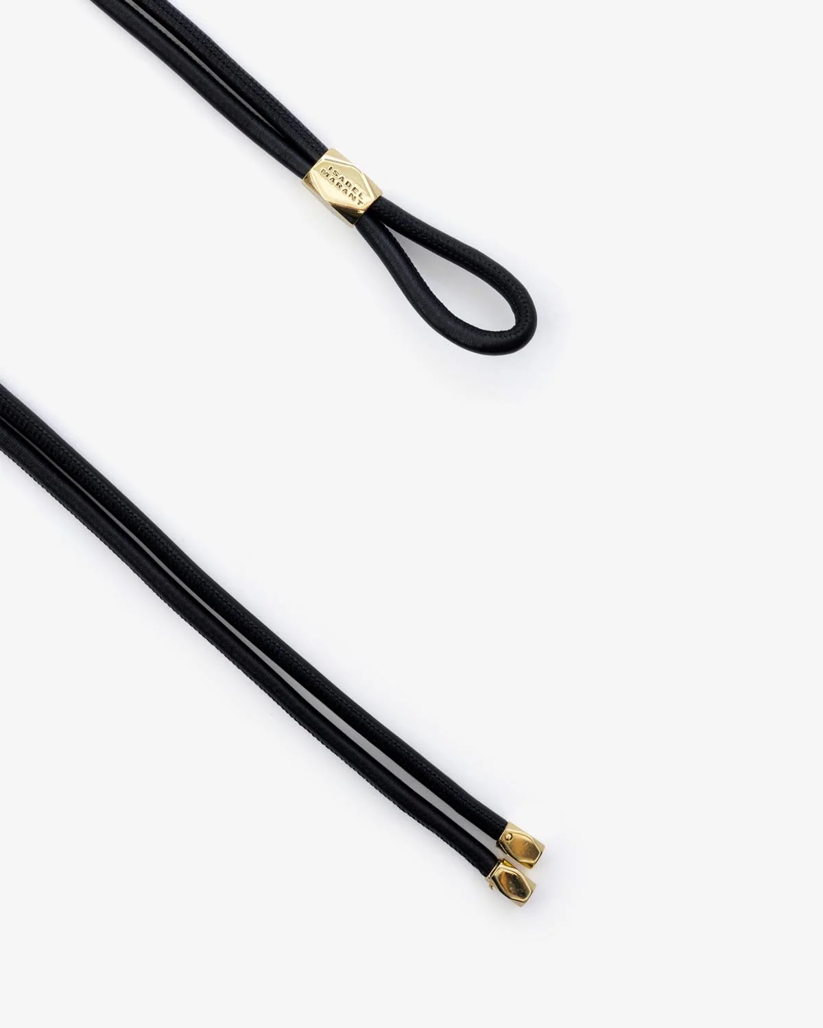 ISABEL MARANT Silvia Belt in Black/Gold