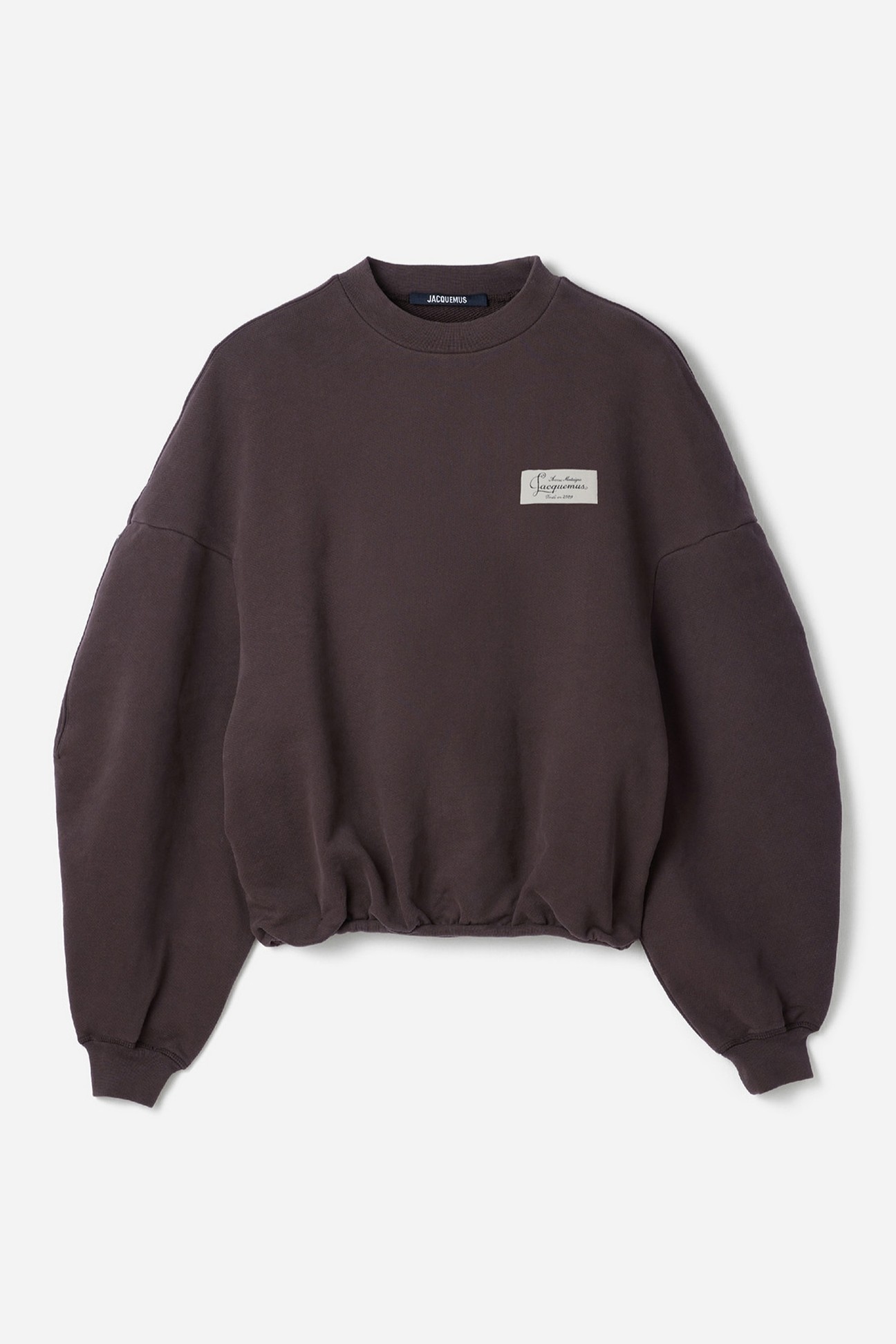 JACQUEMUS Corso Oversize Sweatshirt in Dark Brown