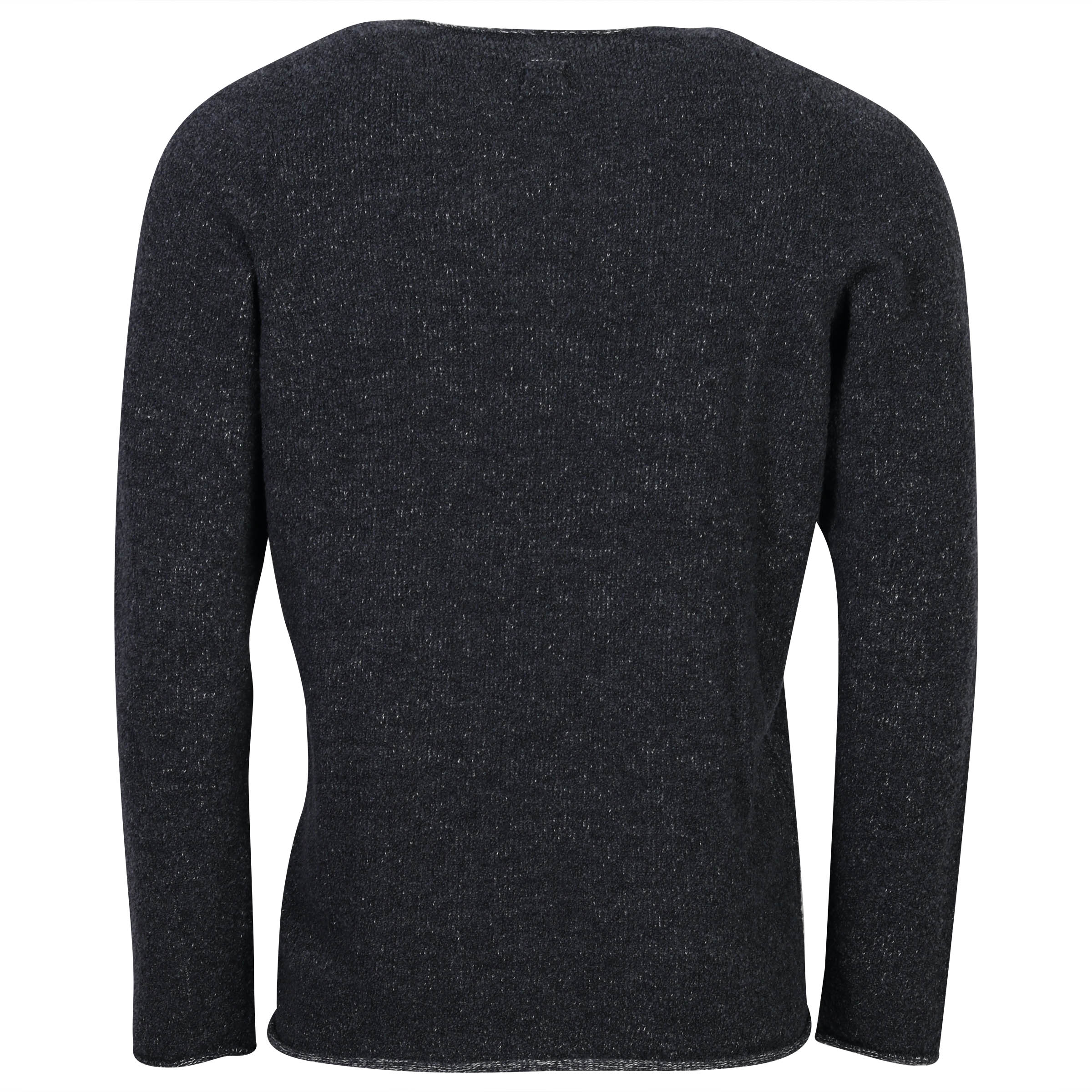 Hannes Roether Fluffy Knit Sweater Dark Grey Melange