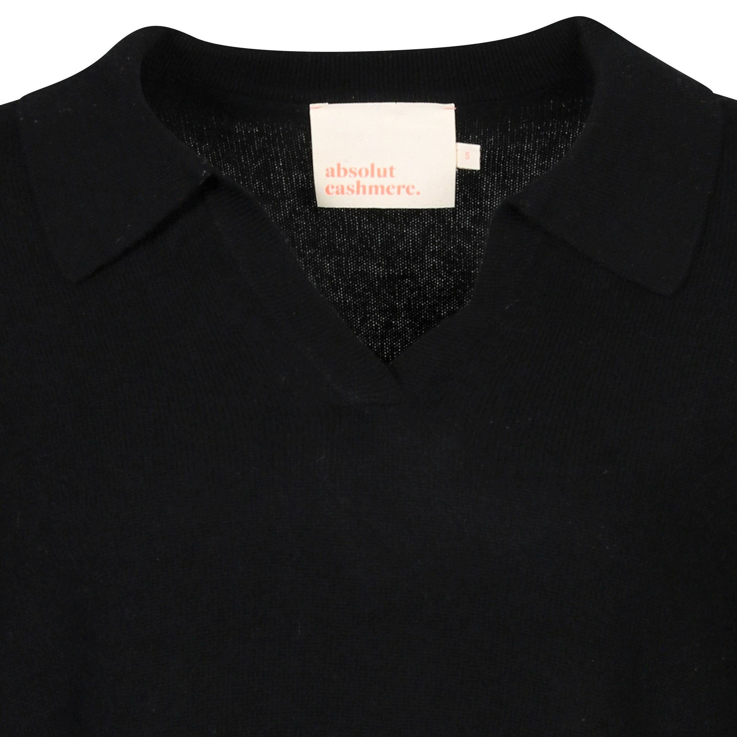 Absolut Cashmere Pia Polo in Noir M