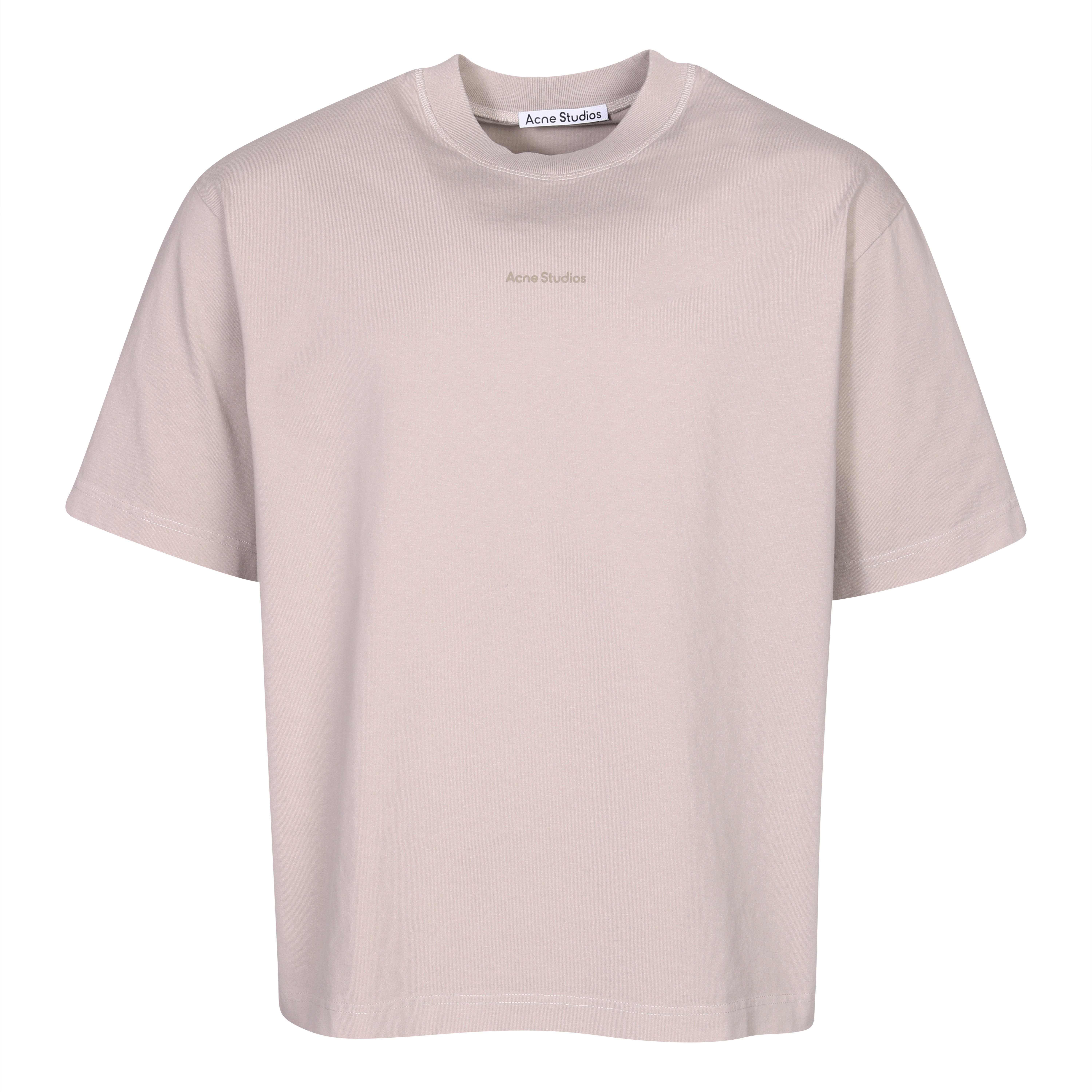 Acne Studios Stamp T-Shirt in Oyster Grey
