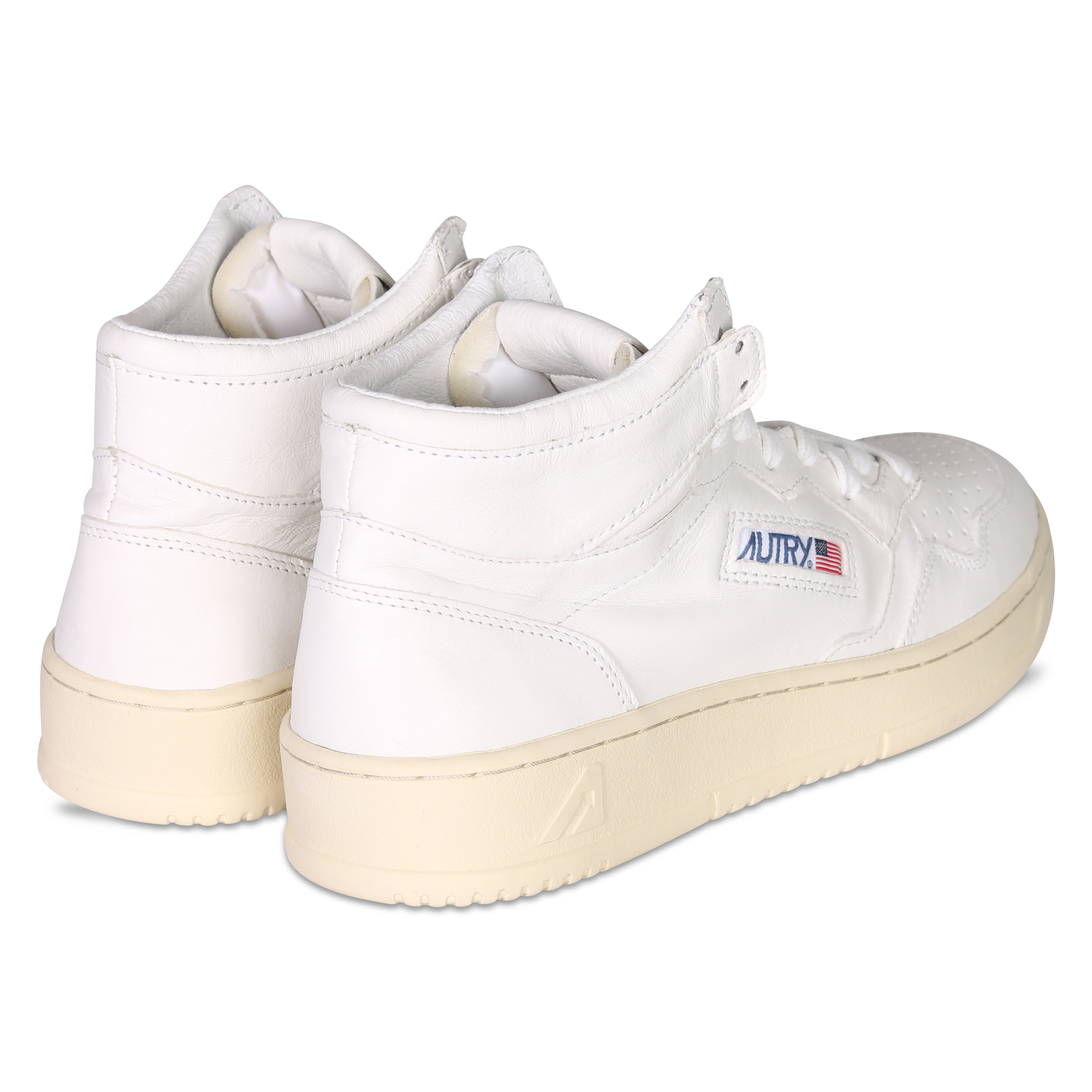 Autry Action Shoes Mid Sneaker Goat White/White