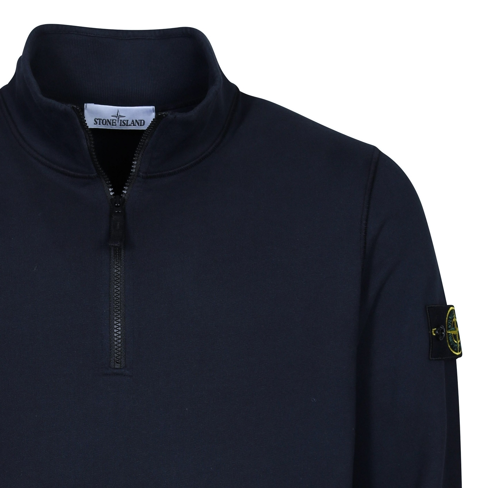 STONE ISLAND Half Zip Sweatshirt in Navy Blue 2XL