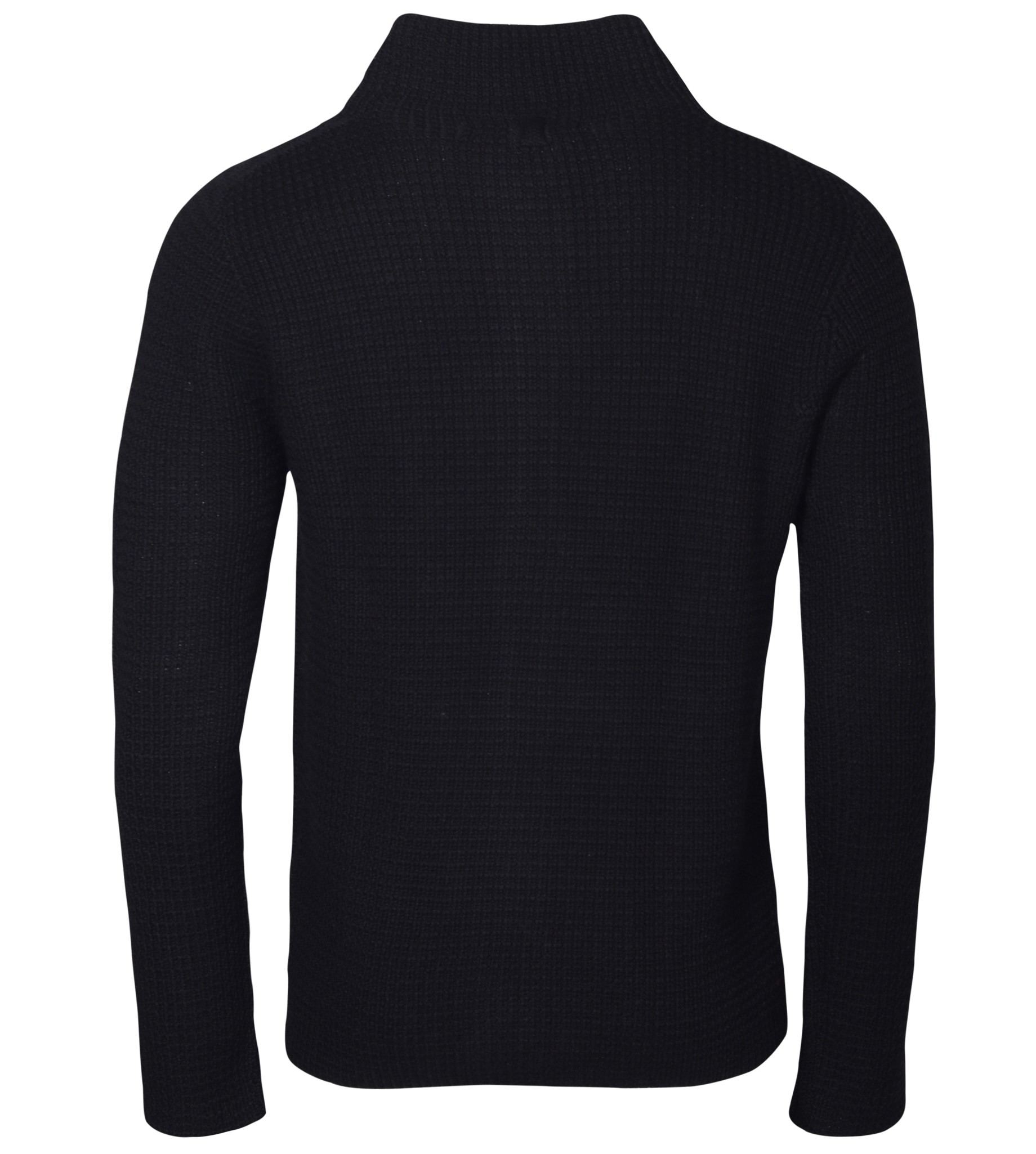 HANNES ROETHER Merino Knit Pullover in Black