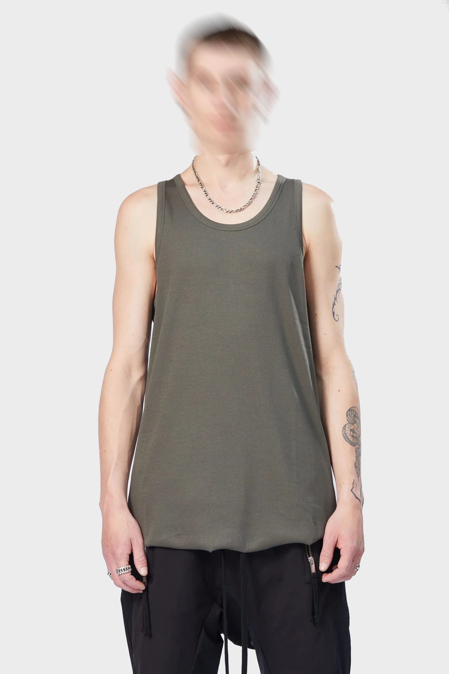 THOM KROM Tank in Ivy Green M