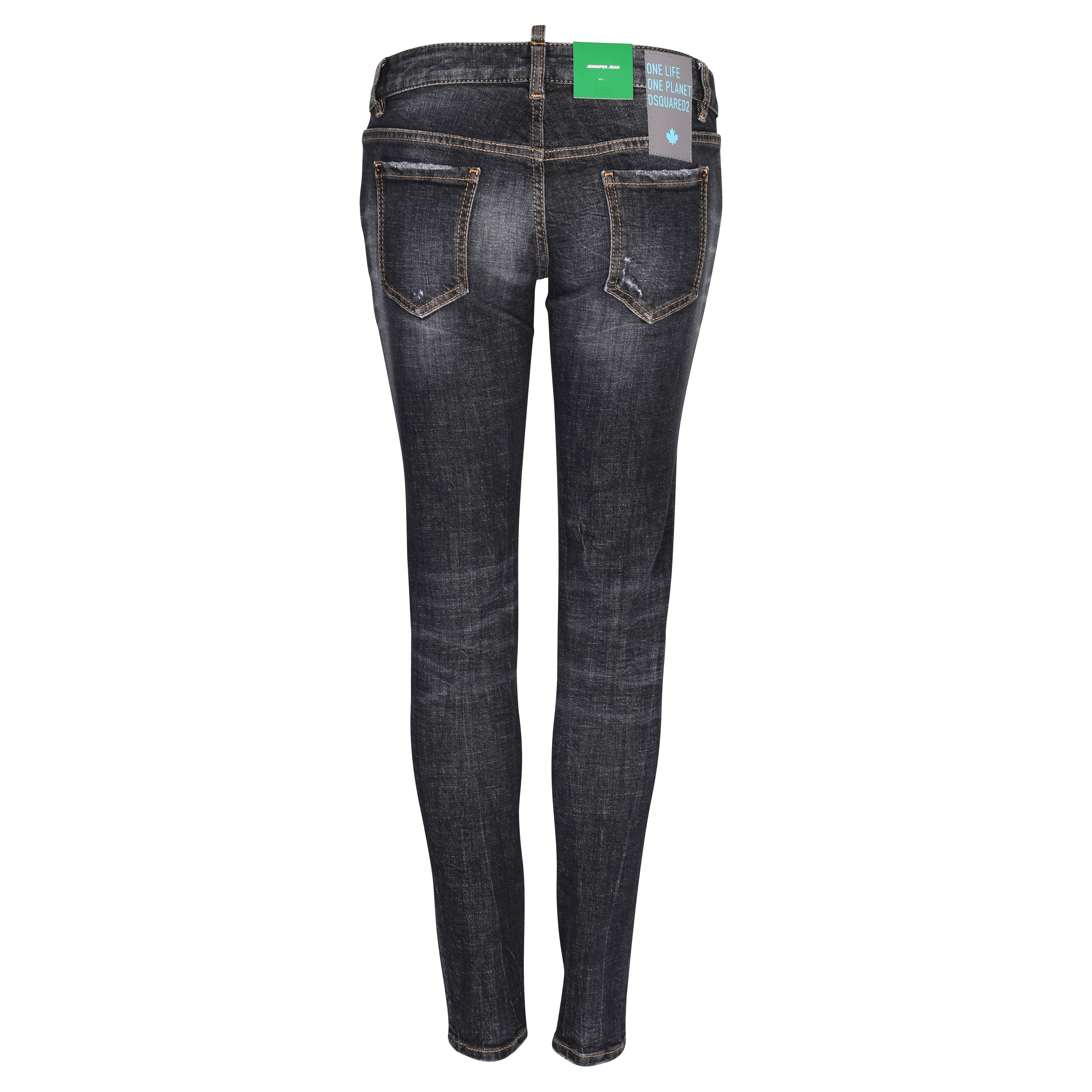 DSQUARED2 Green Label Jennifer Jeans in Washed Black IT 36 / DE 30